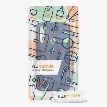 kwmobile Handyhülle Case für Xiaomi Redmi Note 8 (2019 / 2021), Hülle Silikon metallisch schimmernd - Handyhülle Cover