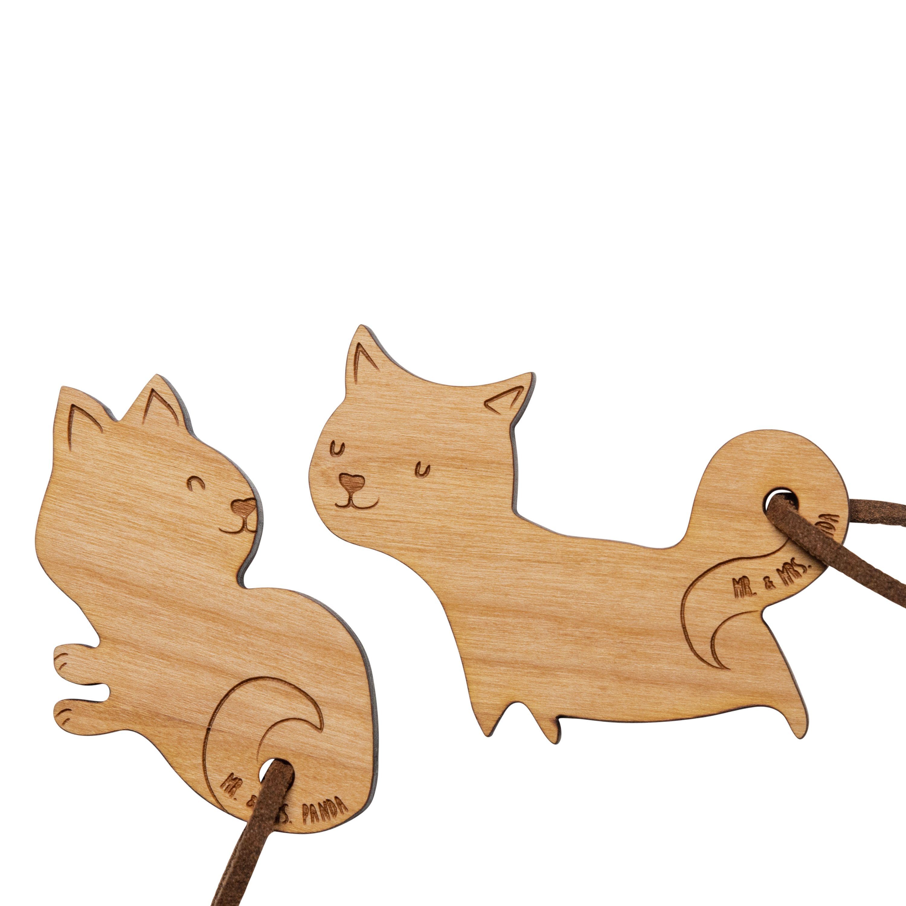 Mr. & Mrs. Panda - Valentinstagsgeschenk, gesche Katze Zweisamkeit Geschenk, (1-tlg) Schlüsselanhänger Jahrestag