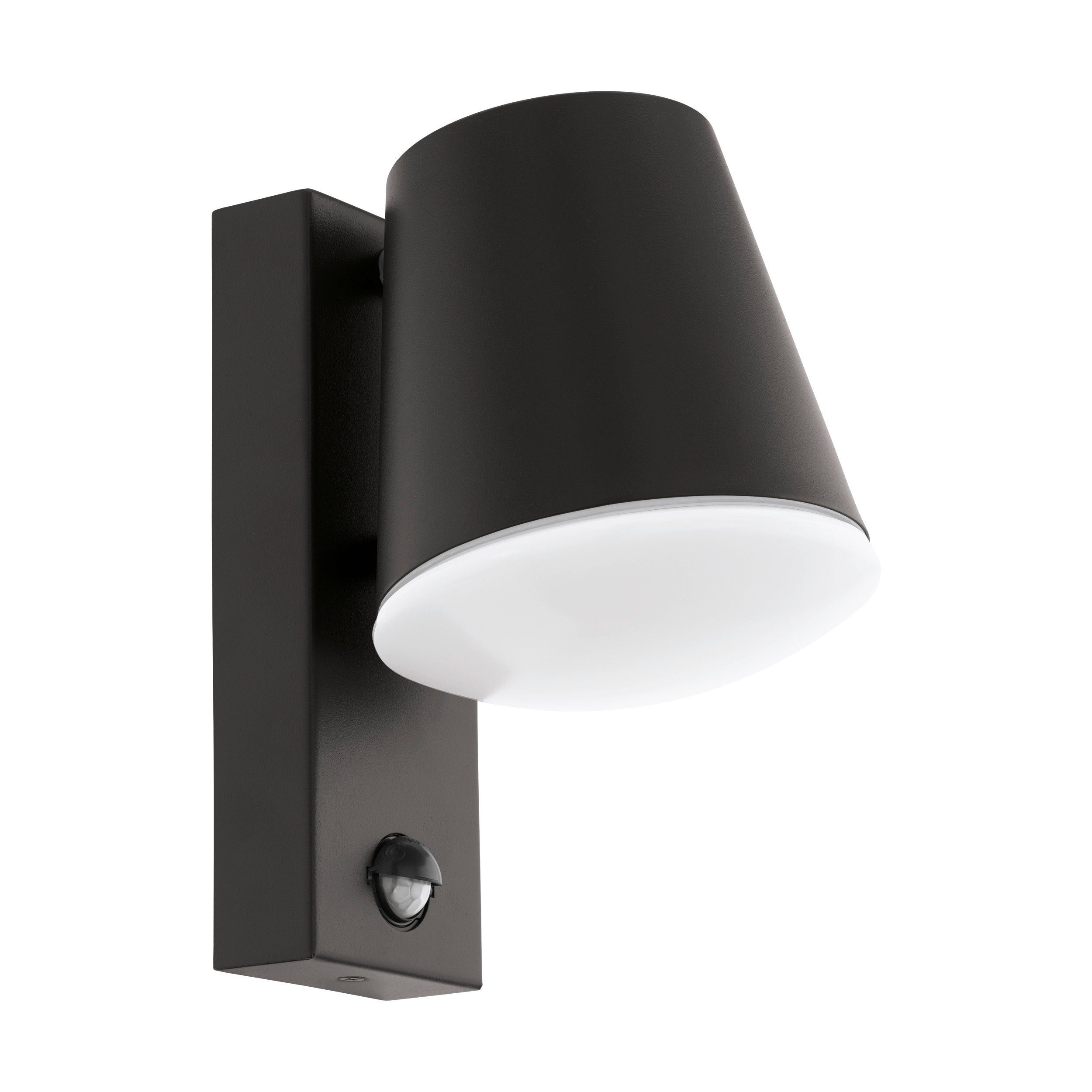 EGLO LED Wandleuchte Caldiero, Leuchtmittel exklusive, Wand-/Deckenleuchte - L14 x H24 x AL18,5 cm - anthrazit - 1X10W exkl.
