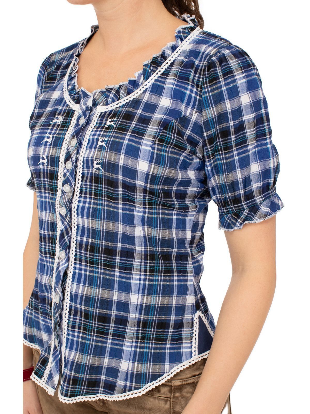 OS Trachten Trachtenbluse 451001-3969 (1-tlg) günstig online kaufen