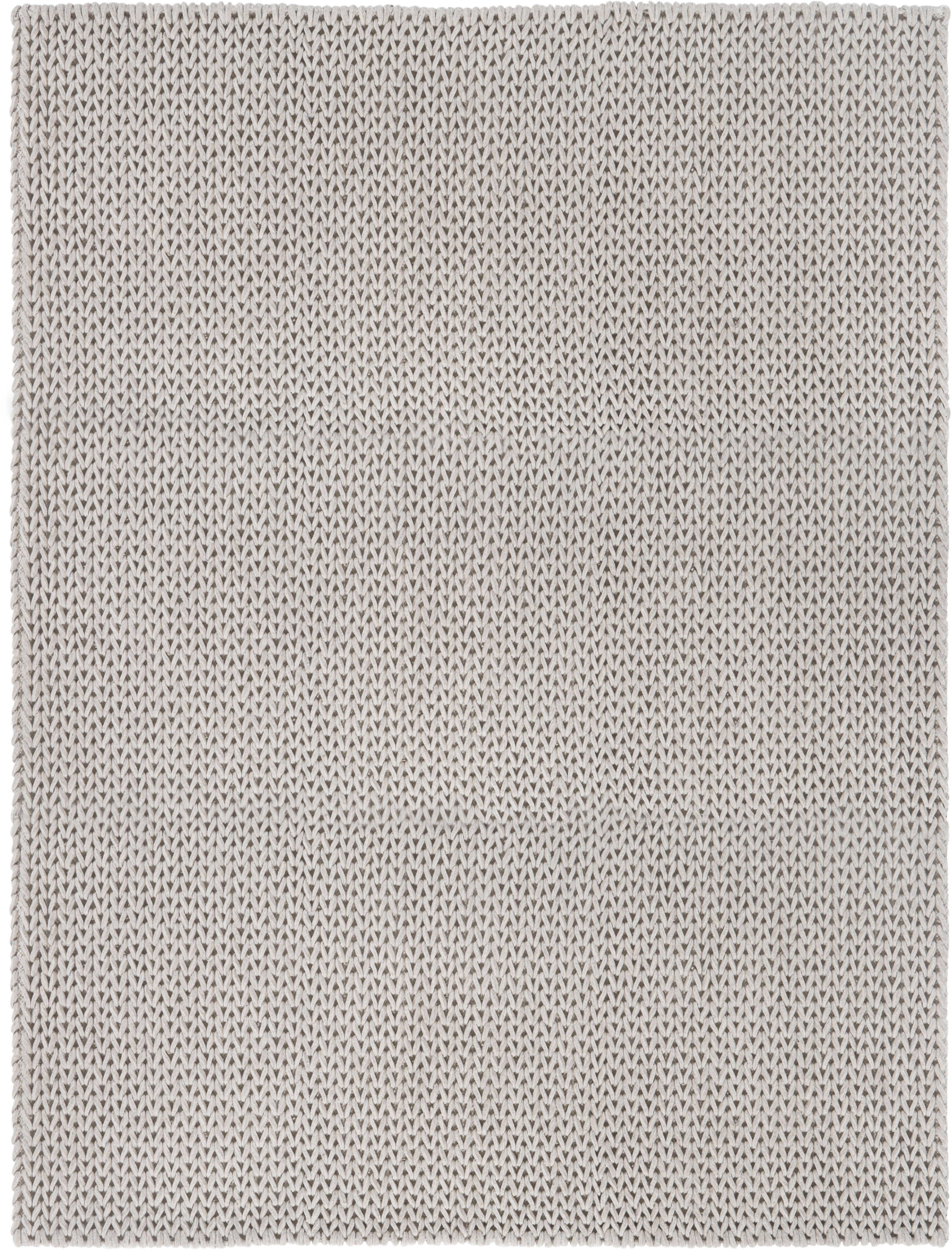 my home Wollteppich Noyack, rechteckig, Höhe: 12 mm, Handweb-Teppich, Strick-Optik, handgewebt, reine Wolle. Reduzierter Preis € 320,00. Unverbindliche Preisempfehlung € 699,00