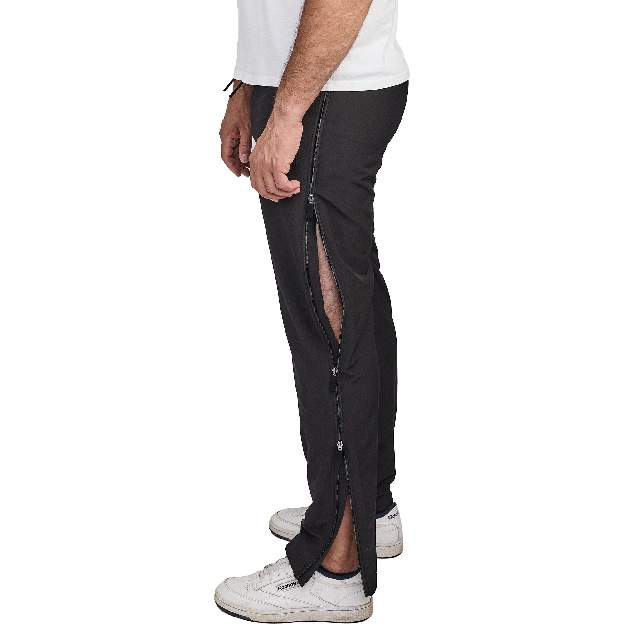 Dobsom Funktionshose Premium Reha Hose für Damen und Herren I OP Hose I Physiotherapie seitliche Reißverschlüsse beliebig zu öffnen