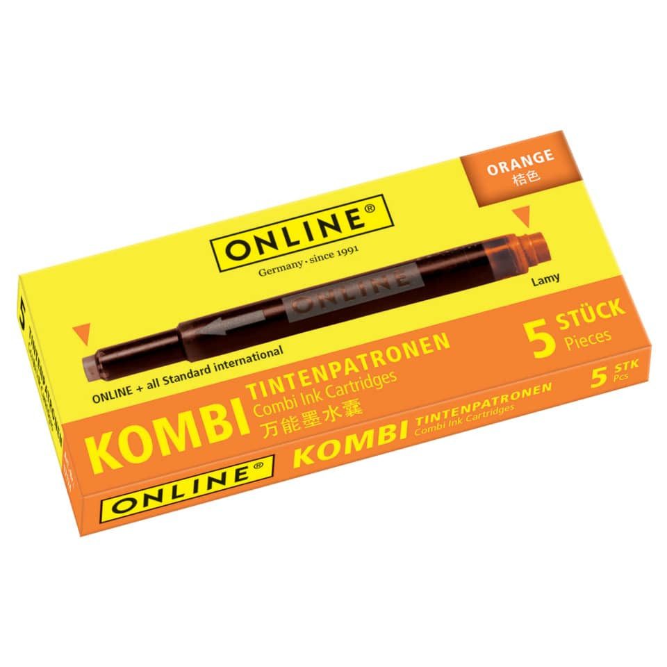 ONline ONLINE 17174/12 Tintenpatrone 5ST orange Tintenpatrone