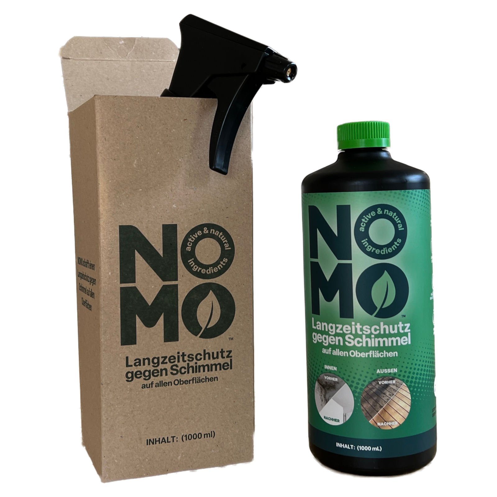 NOMO Natürlicher Langzeitschutz gegen Schimmel – 1 Liter Schimmelentferner