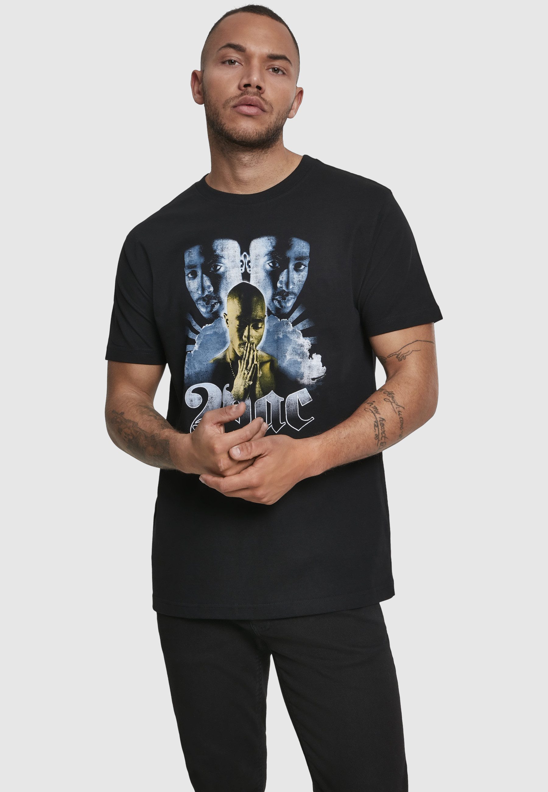 Merchcode T-Shirt Merchcode Herren Tupac Heaven Tee (1-tlg)