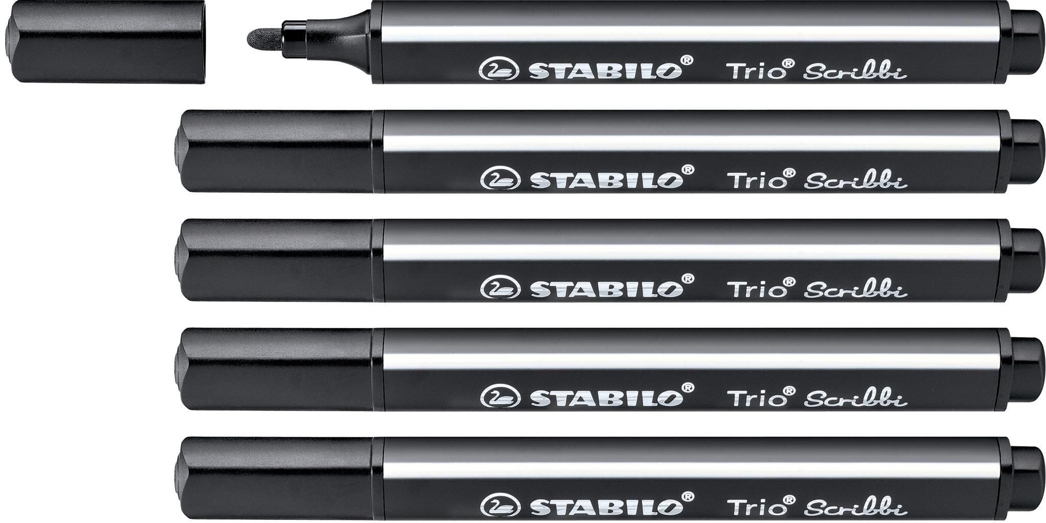 STABILO Malstift STABILO Trio Scribbi schwarz