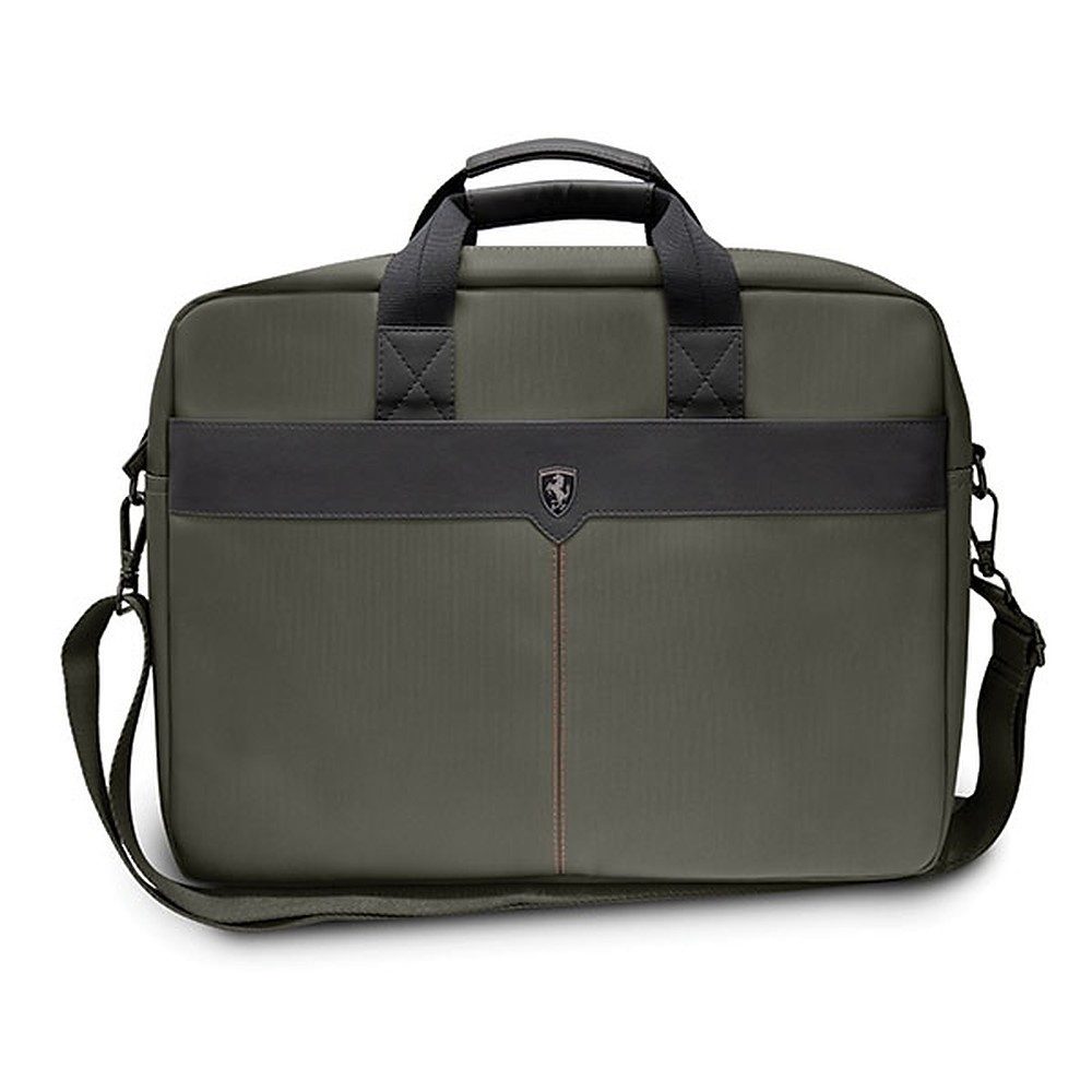Ferrari Laptoptasche Businesstasche Notebooktasche Umhängetasche (Spar-Set, 1-tlg., 40 x 30 x 10 cm leicht), wasserabweisend, 6 Fächer, Schulterriemen abnehmbar