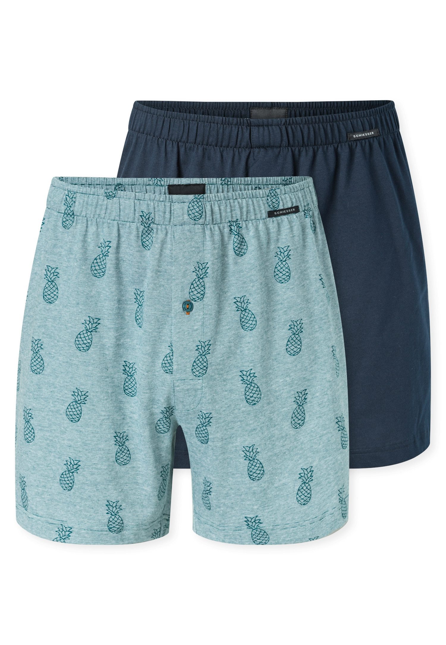 Schiesser Weiter Boxer Boxershorts Multipacks (2er Pack) ideal als Geschenk, mit Eingriff