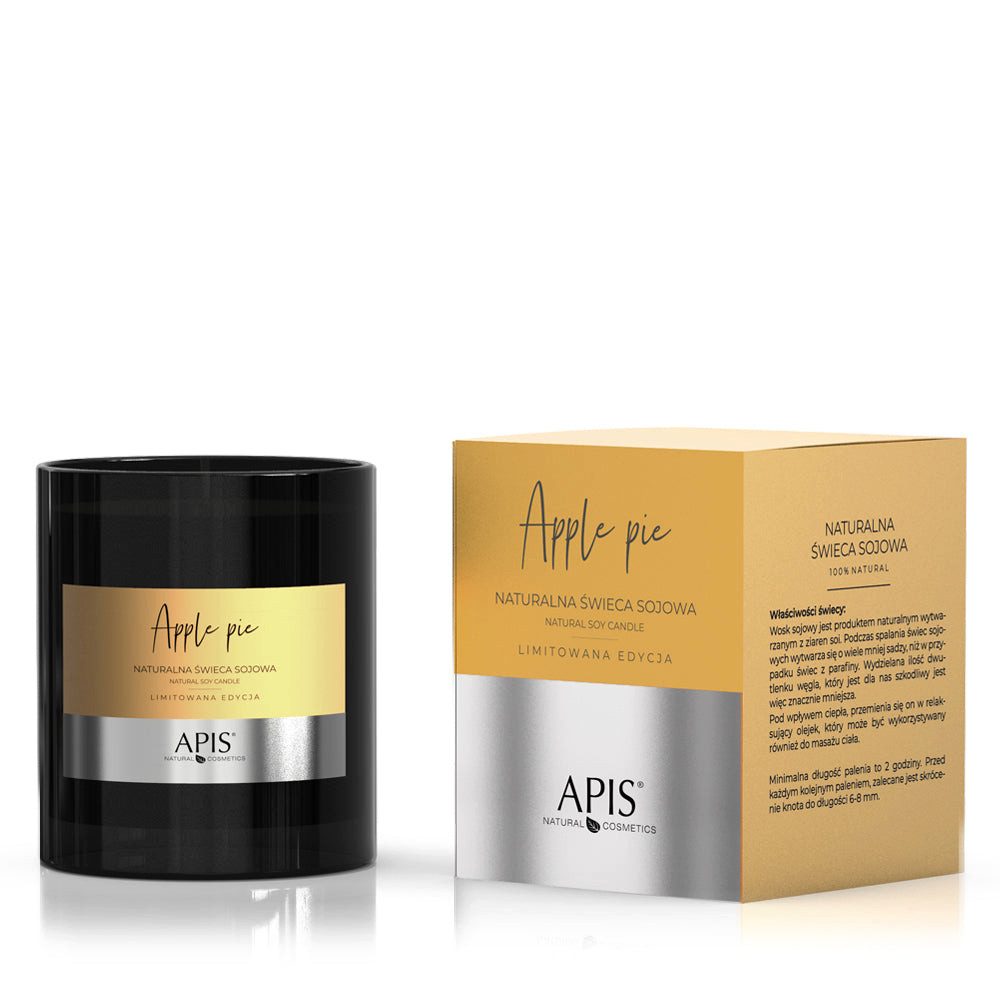 Apis Natural Cosmetics Duftkerze APIS APPLE PIE, Natürliche Duft- und Massagekerze