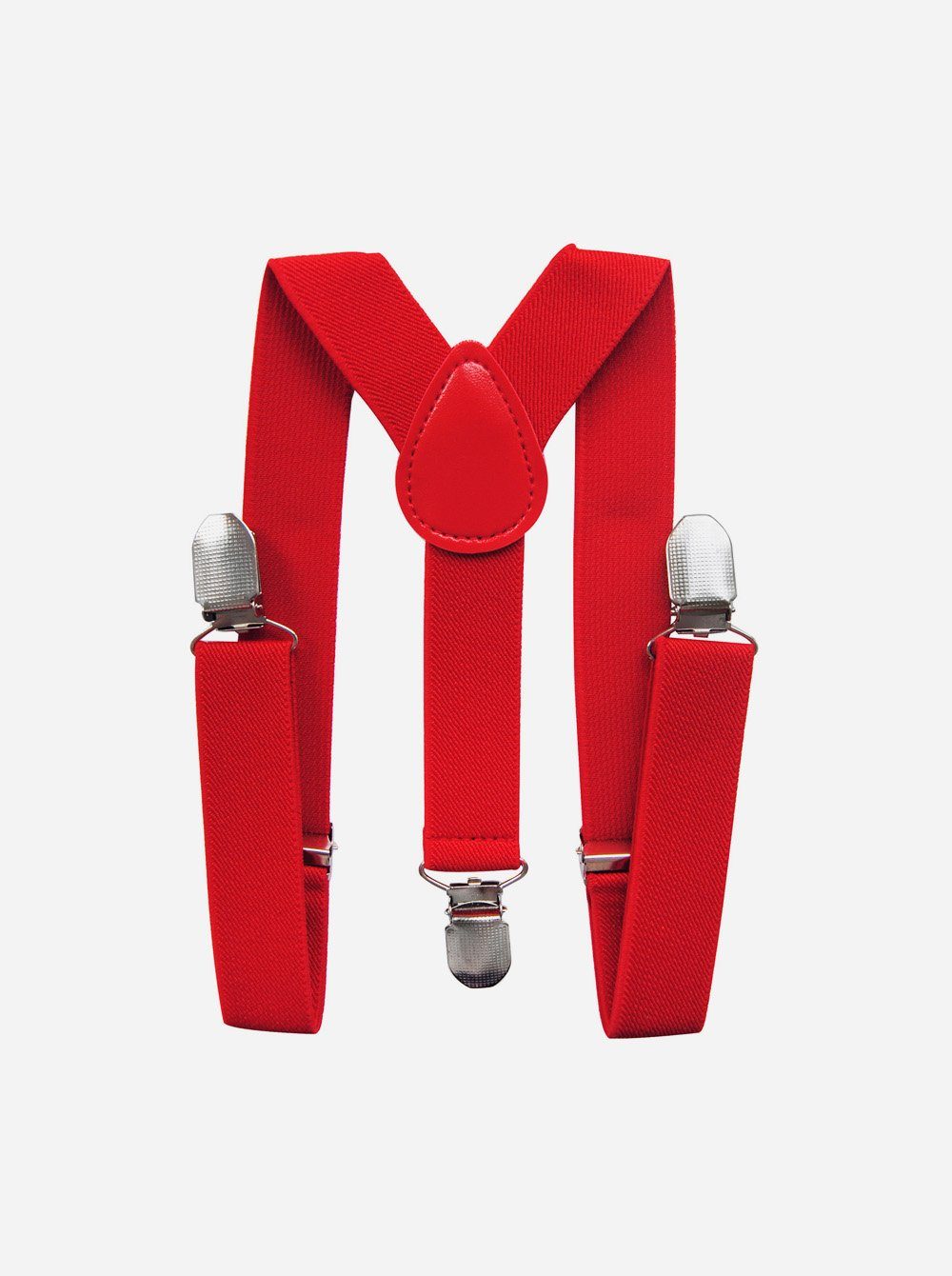 Jahre (2-St., alt, Kinder und Hosenträger Set Hosenträger elastisch verstellbar Kinder für Jungen 1-6 axy Rot 2er mit Set) Fliege