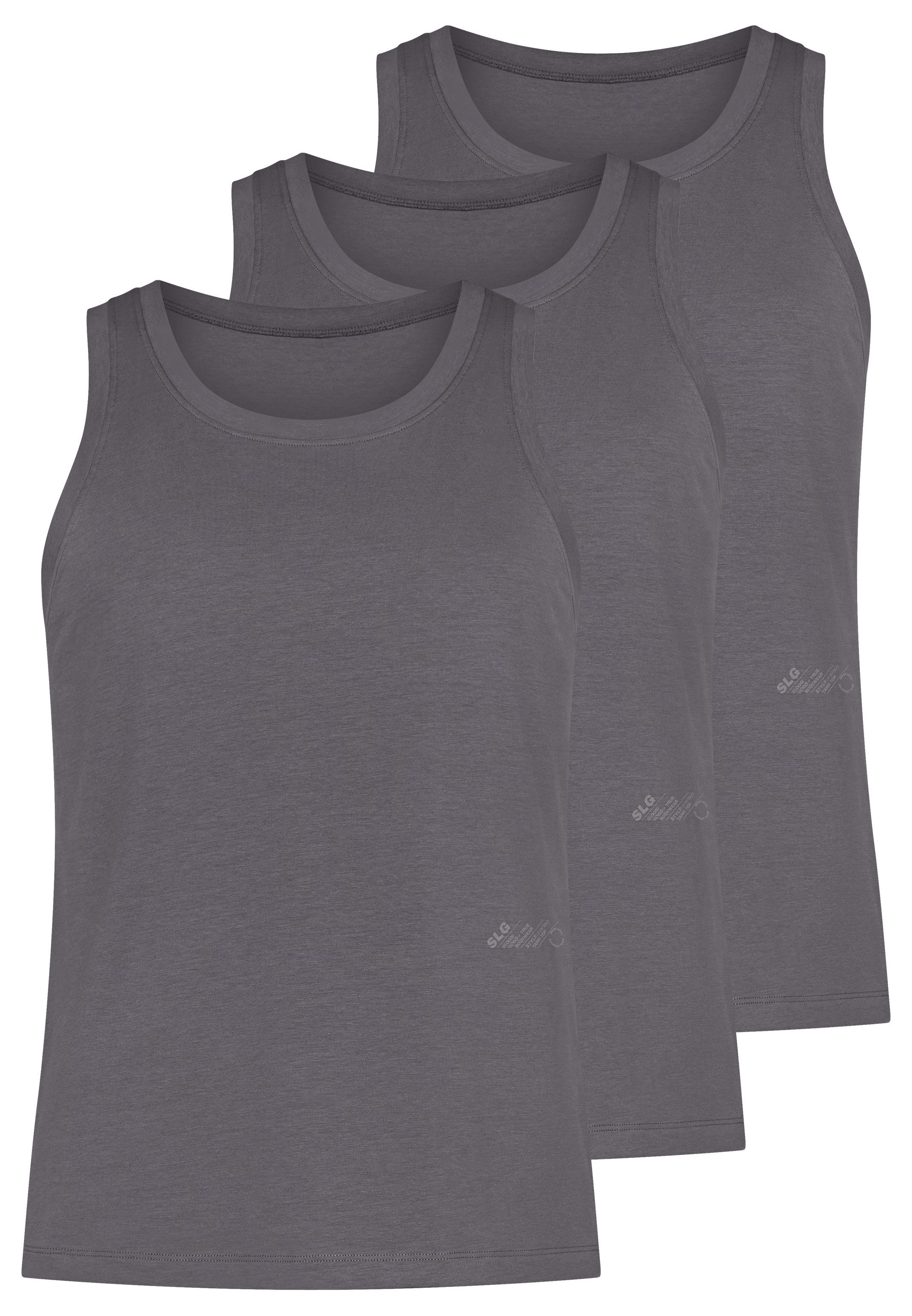 sloggi Unterhemd 3er Pack SLG Base (Spar-Set, 3-St) Unterhemd / Tanktop - Baumwolle - Atmungsaktiv