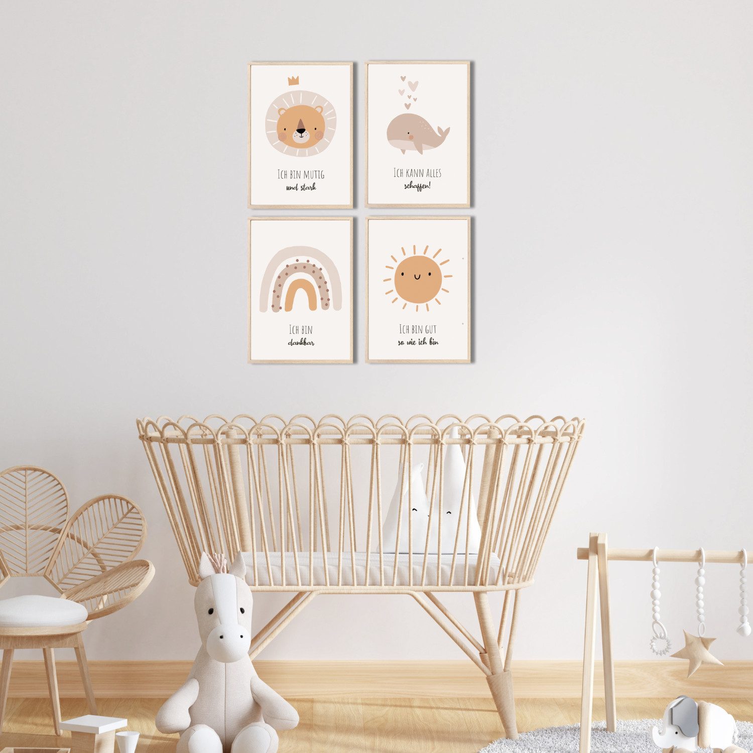 MeinBaby123® Poster Affirmationsbilder, Bilder Kinderzimmer Deko Poster, Af günstig online kaufen