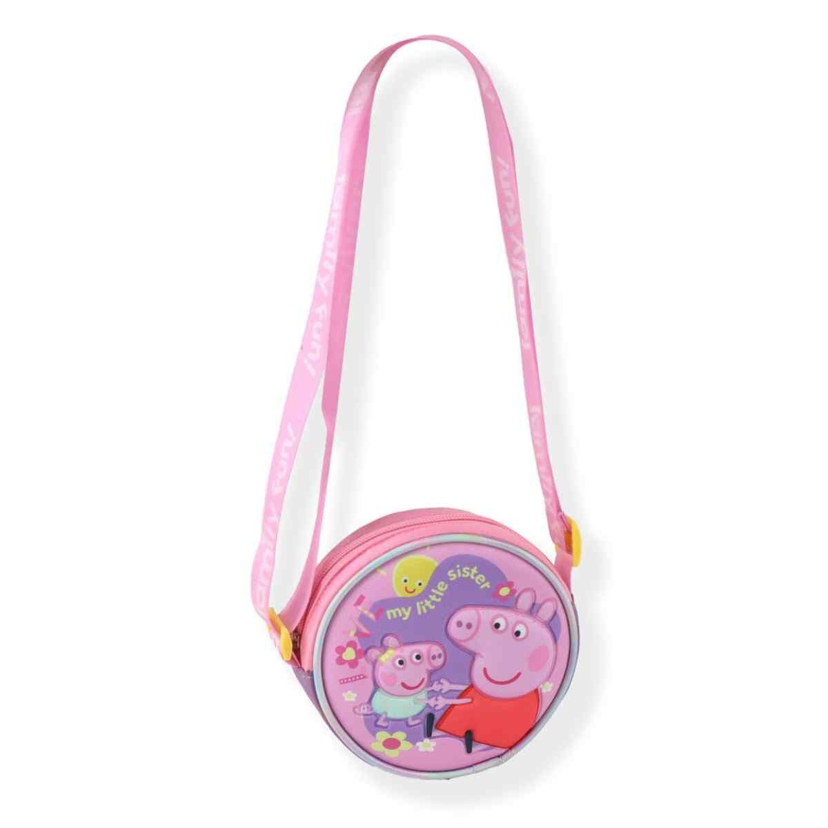 Peppa Pig Schultertasche Kinder Schultertasche 3D Design für Kleinigkeiten
