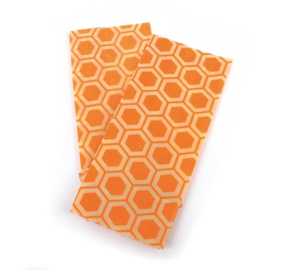 El Puente Bienenwachstücher Bienenwachstücher "Wabe", 2er-Set, Handmade, Bio, 2, Handmade