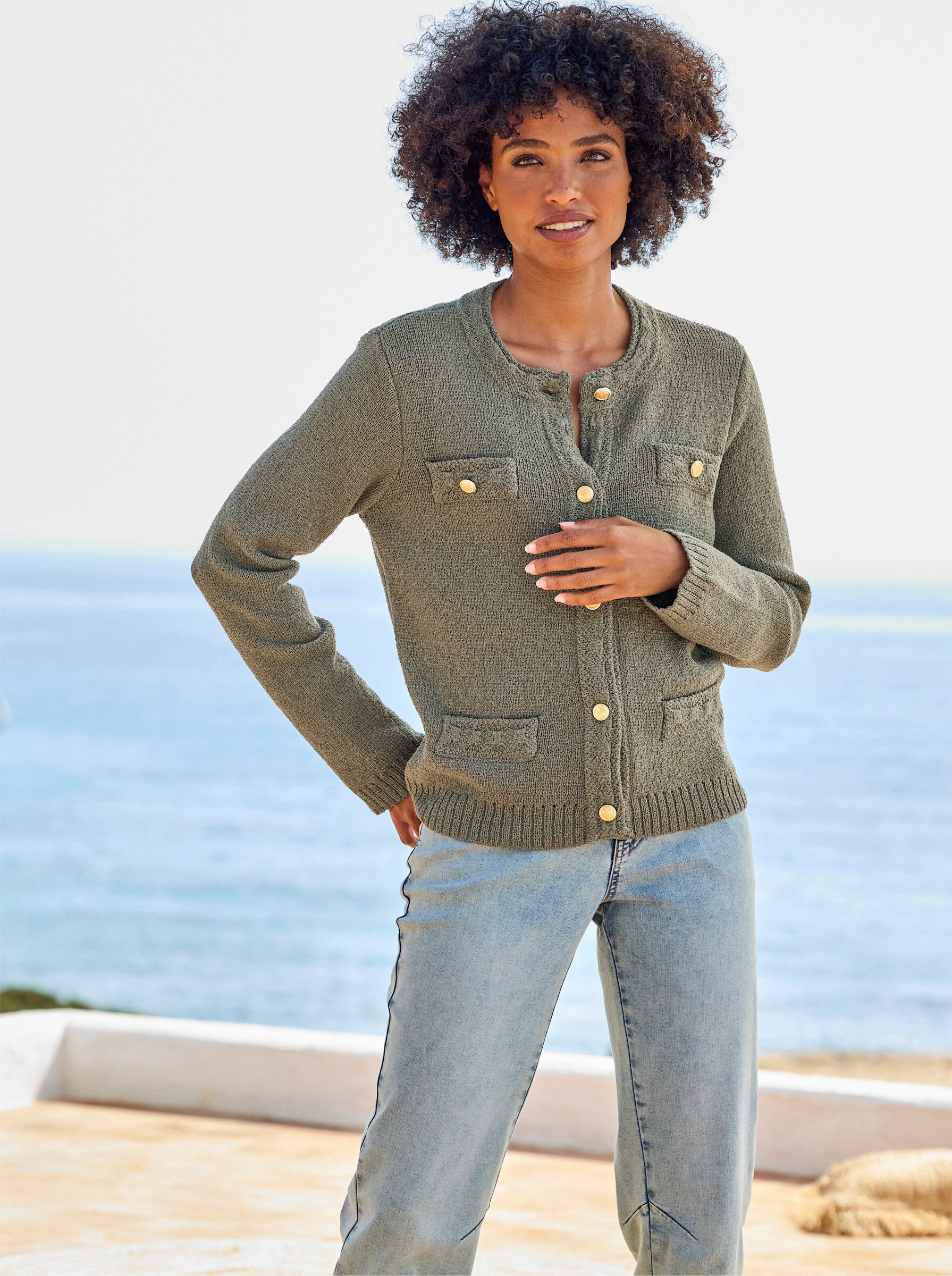 heine Strickjacke Cardigan Langarm