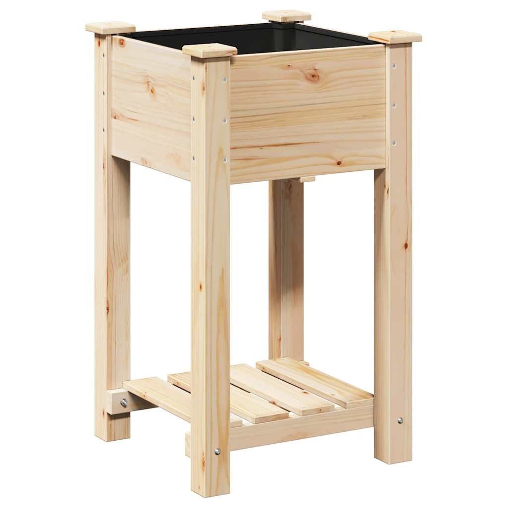 vidaXL Blumentopf Garten-Pflanzgefäß Beige 45 x 45 x 76,5 cm (1 St)