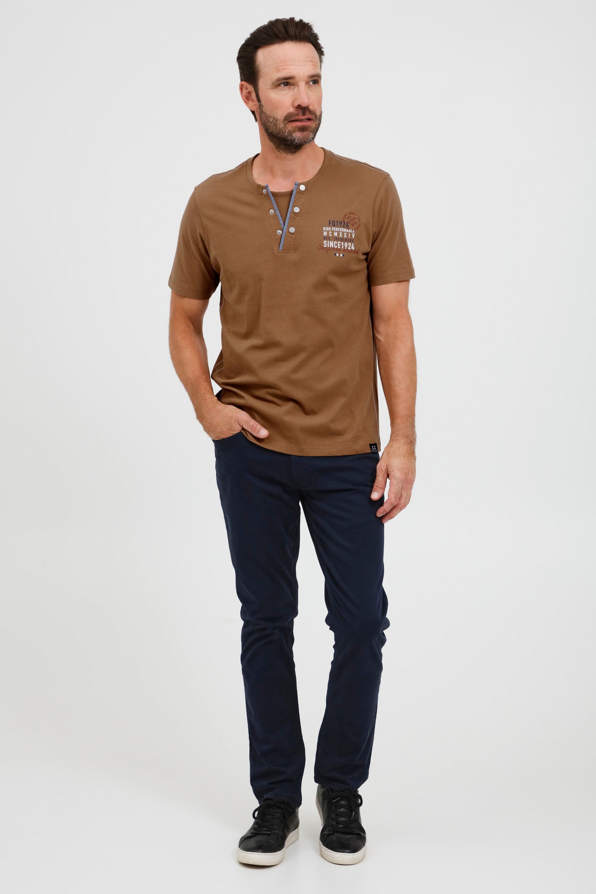 FQ1924 T-Shirt FQRudolf Henleyshirt mit angesagtem günstig online kaufen