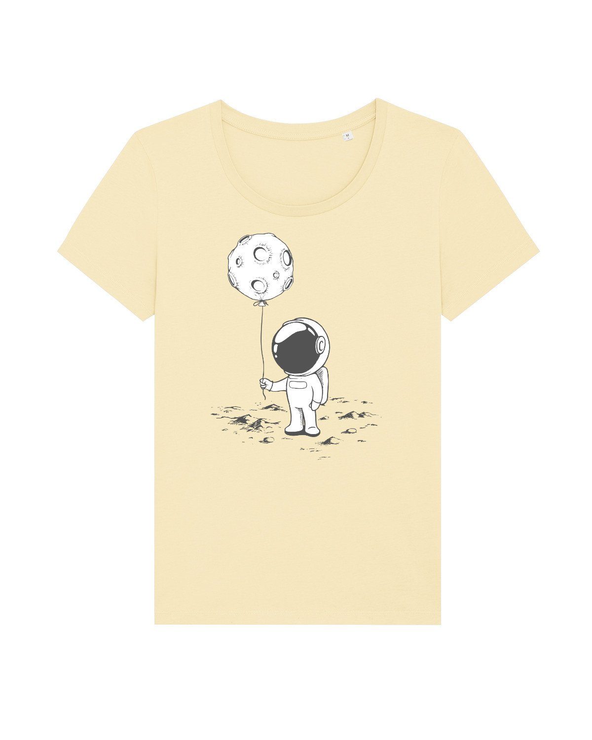 wat? Apparel Print-Shirt Kleiner Astronaut mit Luftballon (1-tlg) Butter