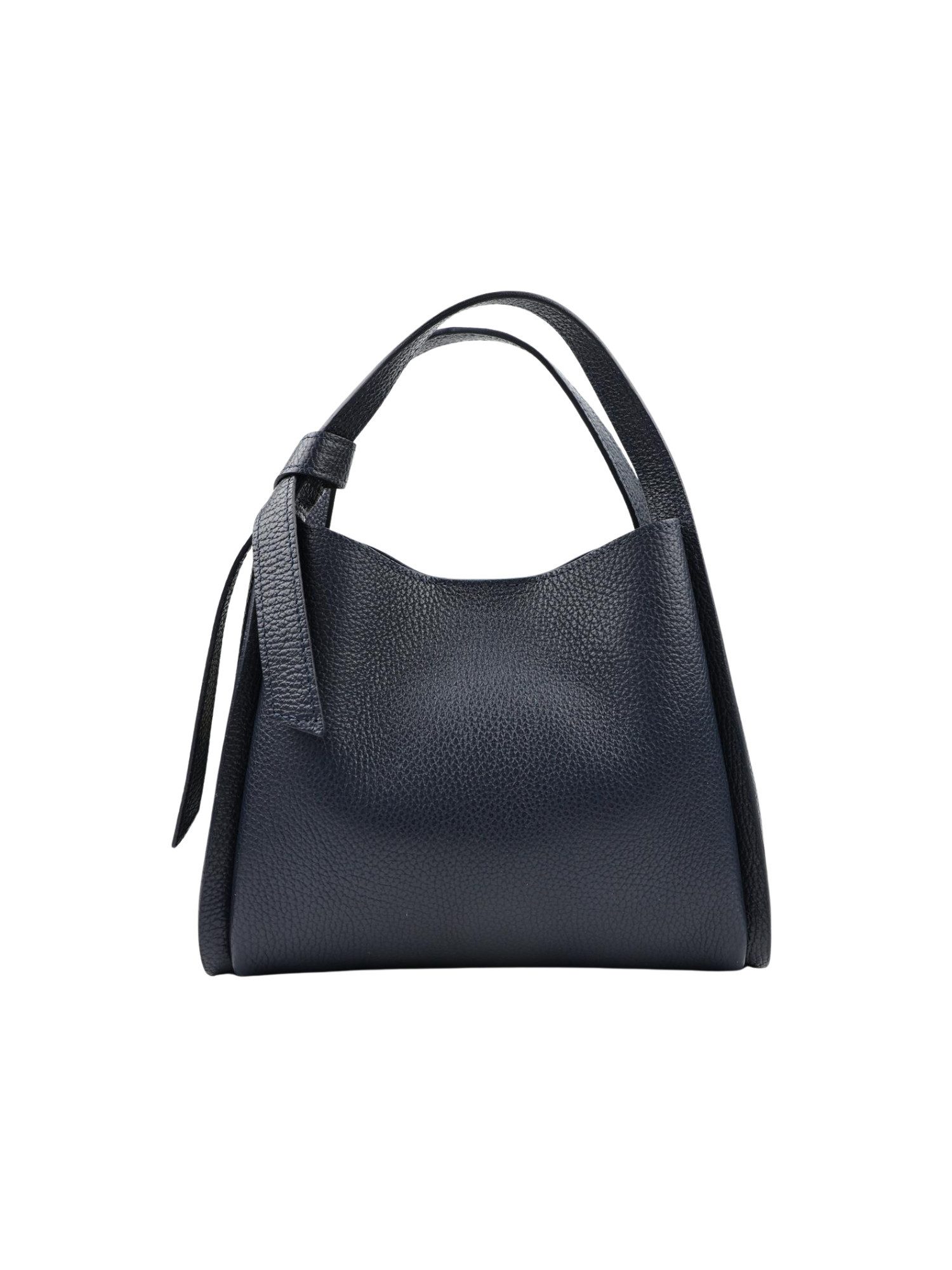 BRISE TASCHE Schultertasche Echtleder-Schultertasche mit Henkel & Crossbody-Gurt – Dunkelblau (1-teilig, Tasche inkl. Schulterriemen), Echtleder, Magnetverschluss, verstellbarer Schulterriemen