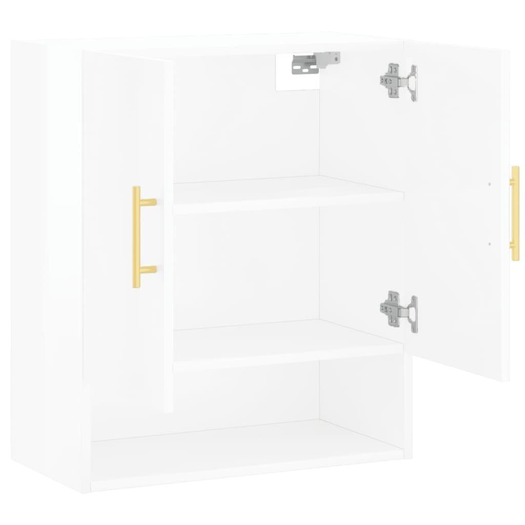 Holzwerkstoff vidaXL (1-St) Hochglanz-Weiß 60x31x70 Fächerschrank cm Wandschrank