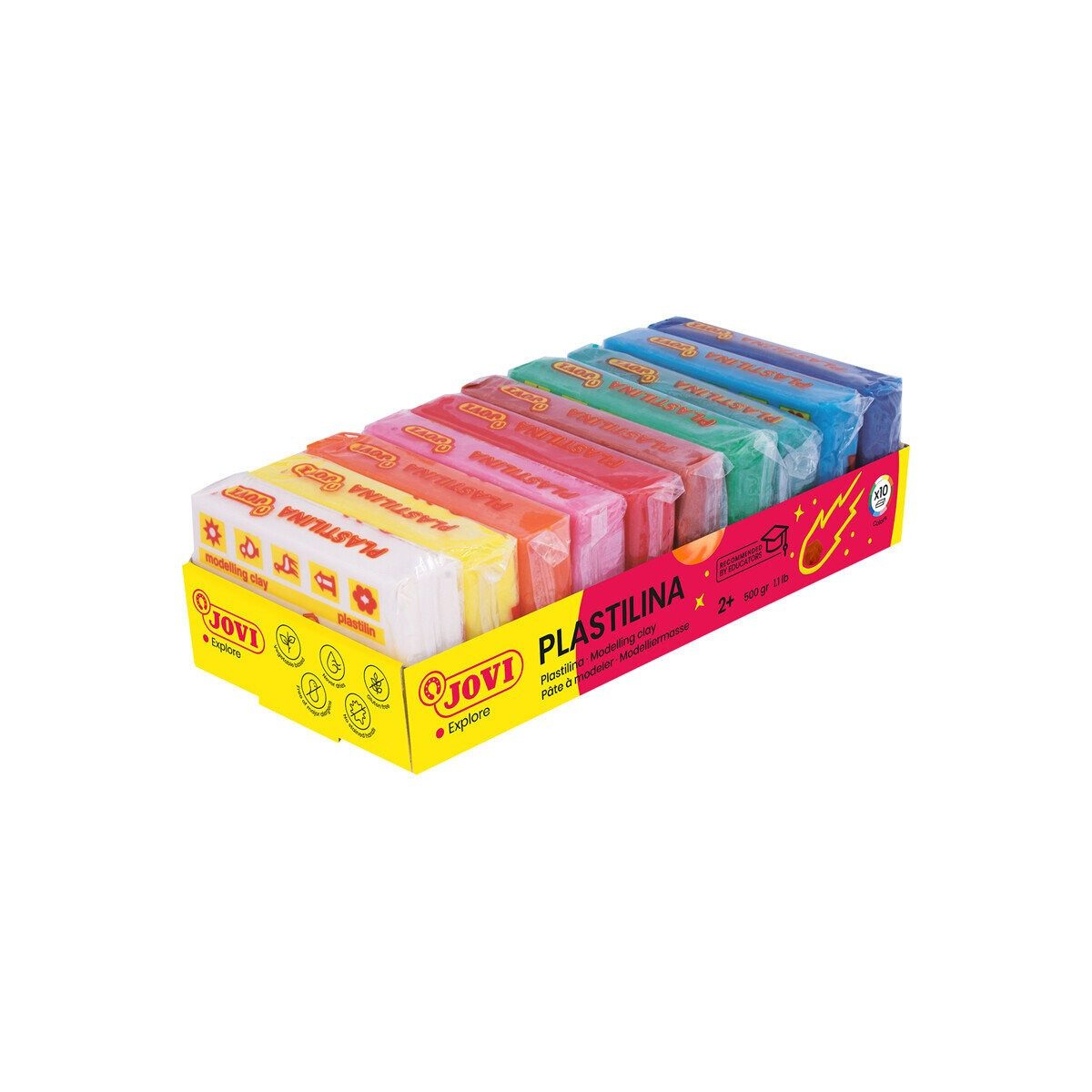 Jovi Knete JOVI Knete PLASTILINA farbsortiert