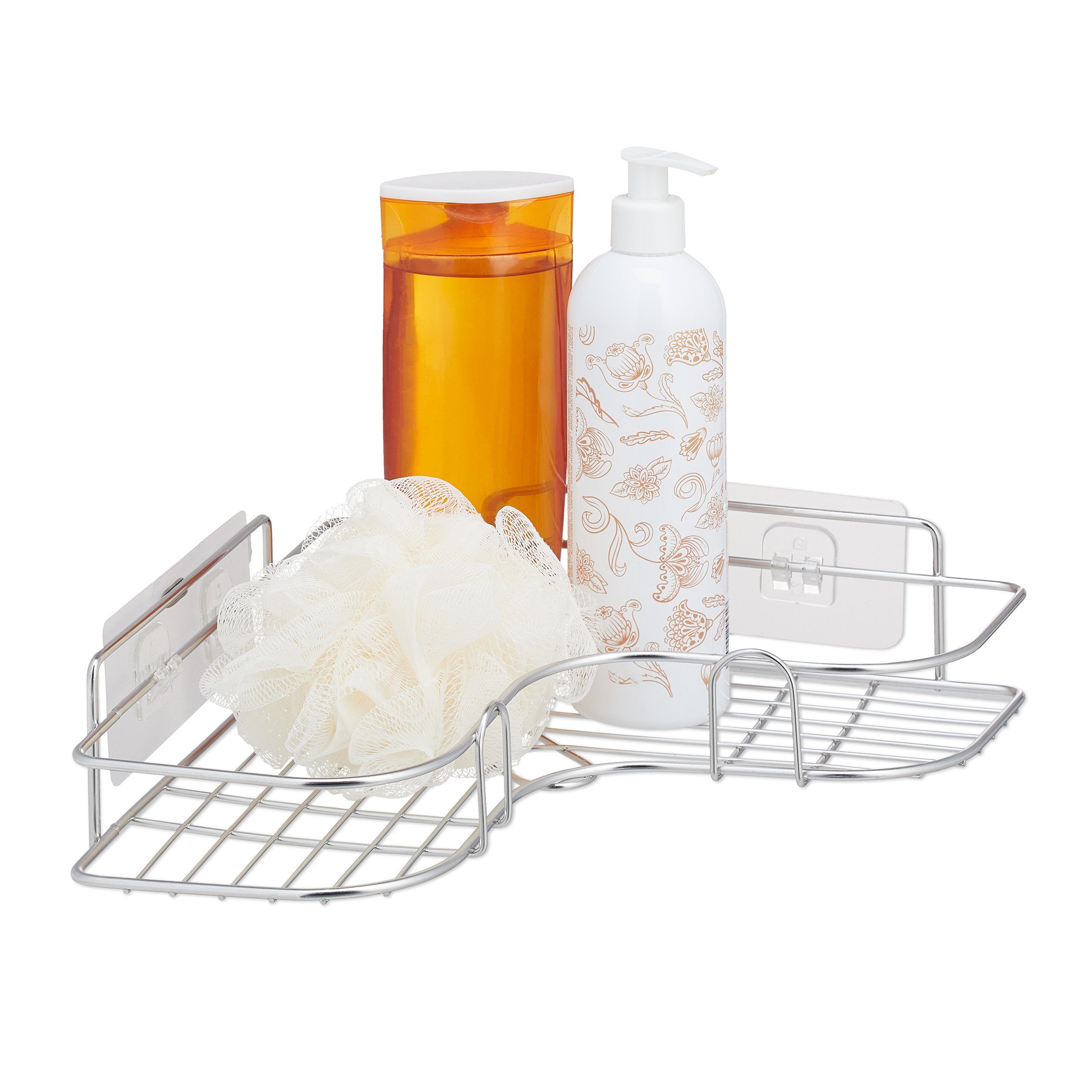 relaxdays Duschkorb Eck Duschablage ohne Bohren günstig online kaufen