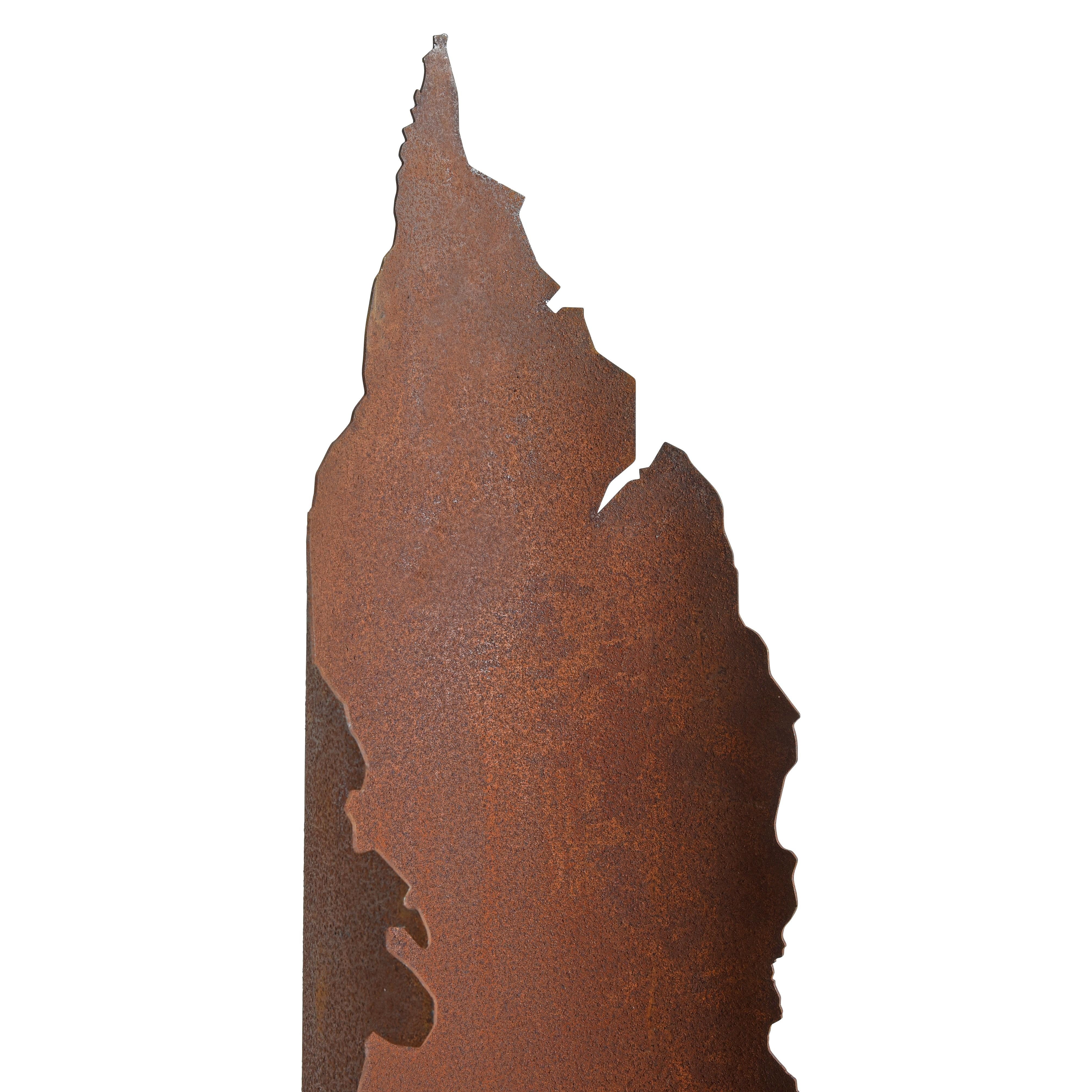 Dekosäule Rostsäule Gartendeko 120 + 150 cm Set Edelrost Säule Pflanzsäule Ro