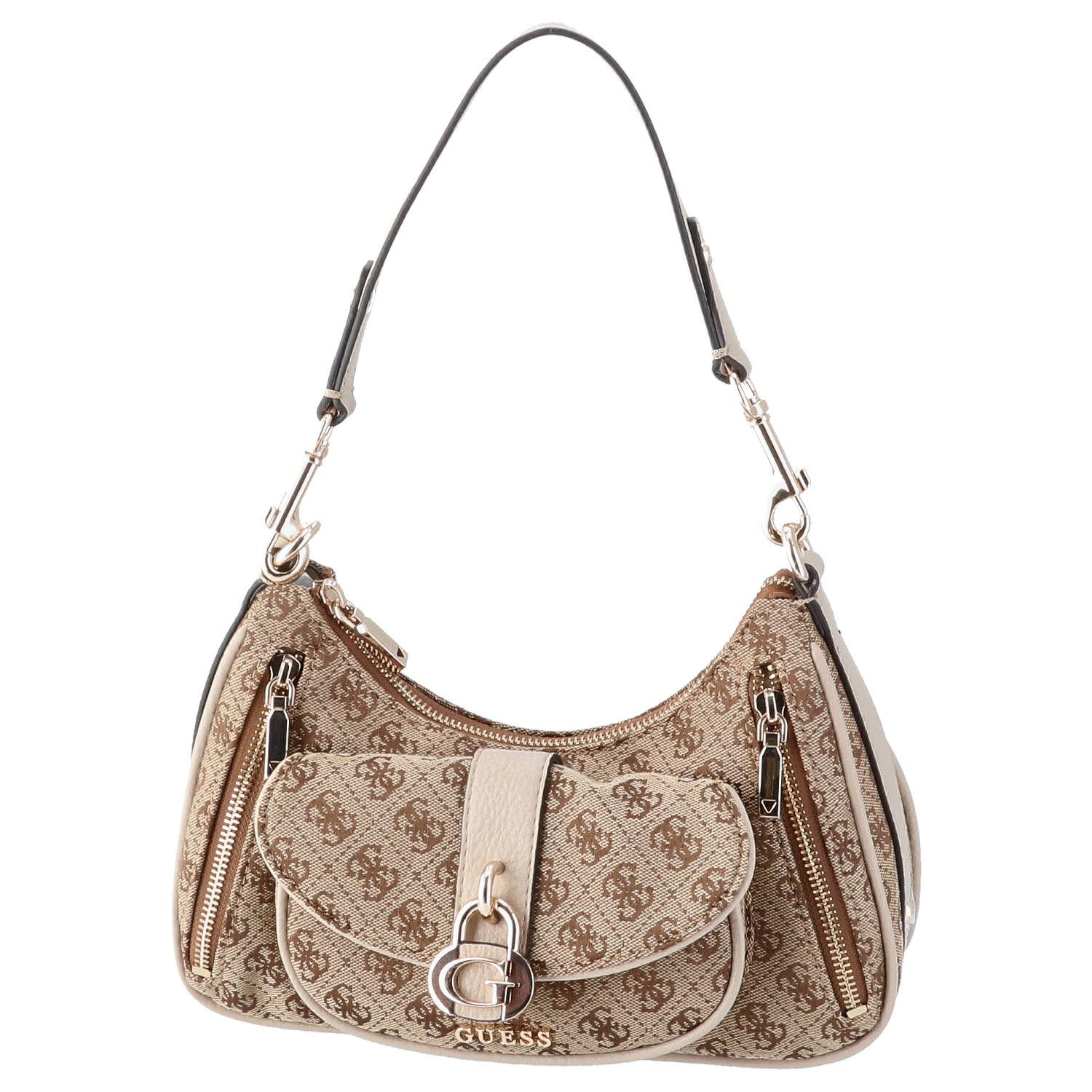 Guess Umhängetasche GUESS Umhängetasche Jessa Latte Logo (1, 1-tlg., 1)