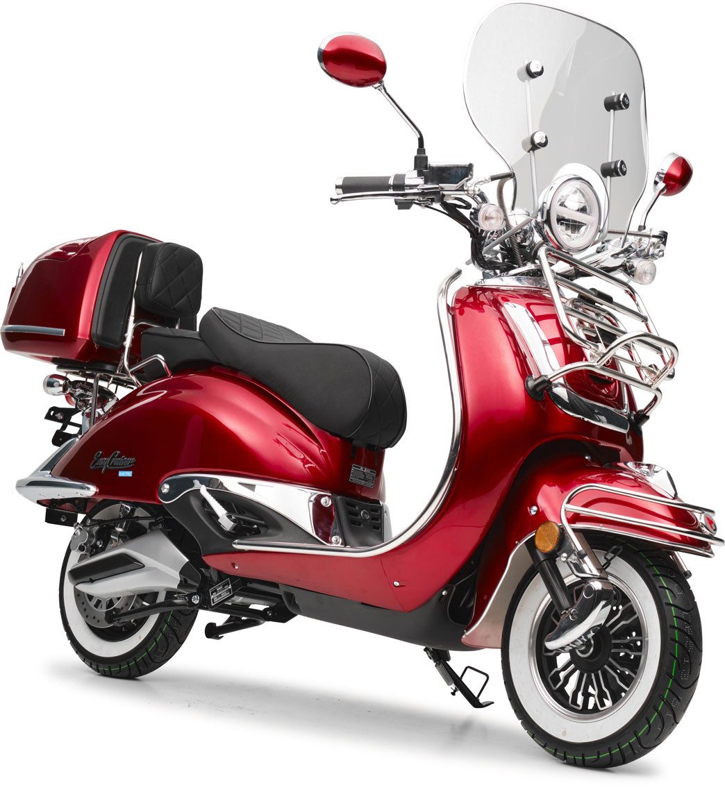 Burnout E-Motorroller EasyCruiser Elektro, 2000 W, 45 km/h, E-Roller Leistungsstarker Bosch Elektromotor