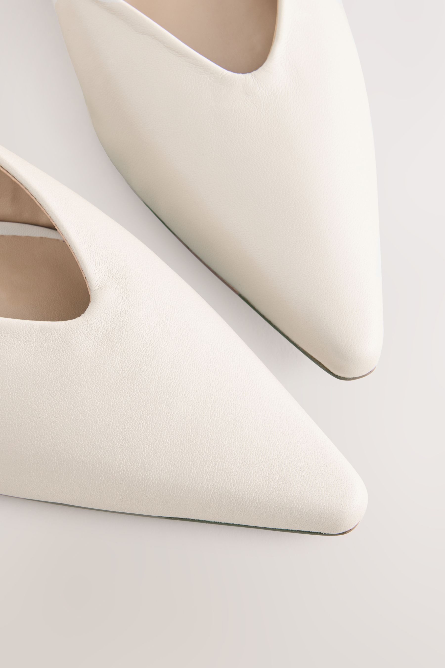 Next Forever Comfort® spitze Slingback-Schuhe aus Leder Slingsandale (1-tlg günstig online kaufen