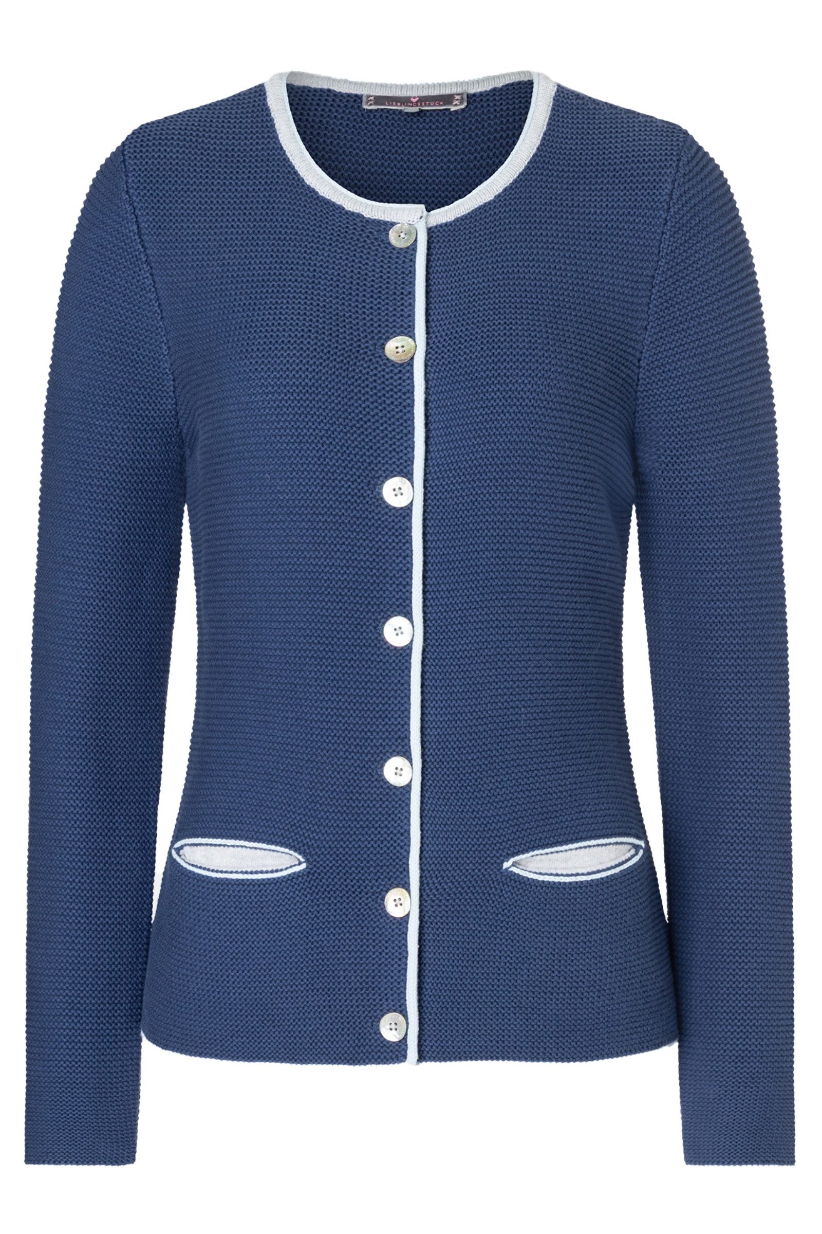 Lieblingsstück Trachtenstrickjacke Strickjacke Damen - ZARA II - dark denim – Bild 4 von 4
