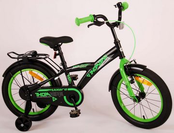 Volare Kinderfahrrad Kinderfahrrad Thombike für Jungen 16 Zoll Kinderrad in Schwarz Grün