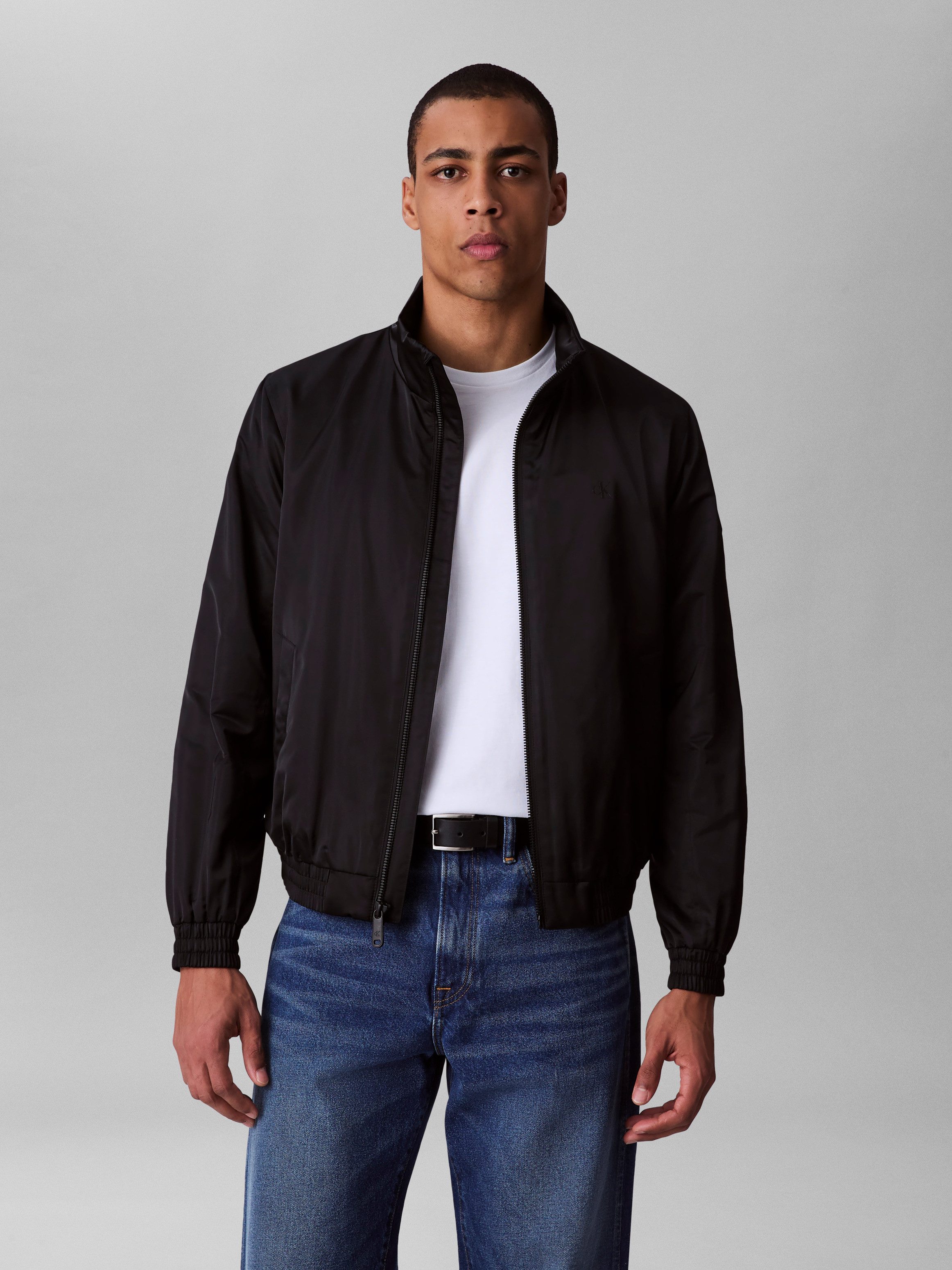 Calvin Klein Jeans Bomberjacke LS PADDED HARRINGTON JACKET Mit Rundhalsausschnitt mit Stehkragen