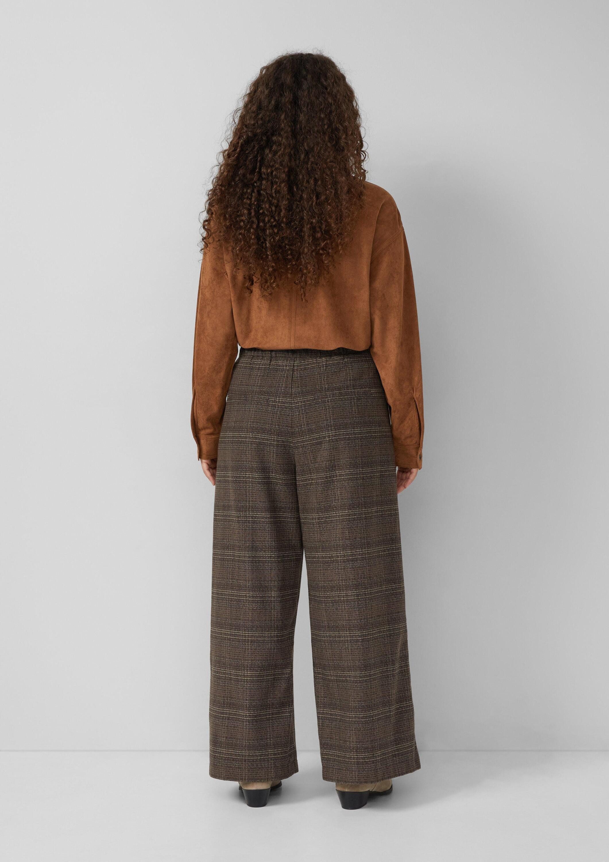 QS Chinos Hose Karohose