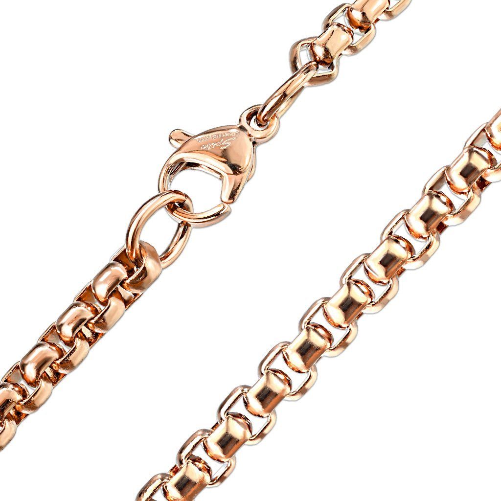 Ketten-Set Venezianerkette Roségold 3,5 mm aus Edelstahl Unisex