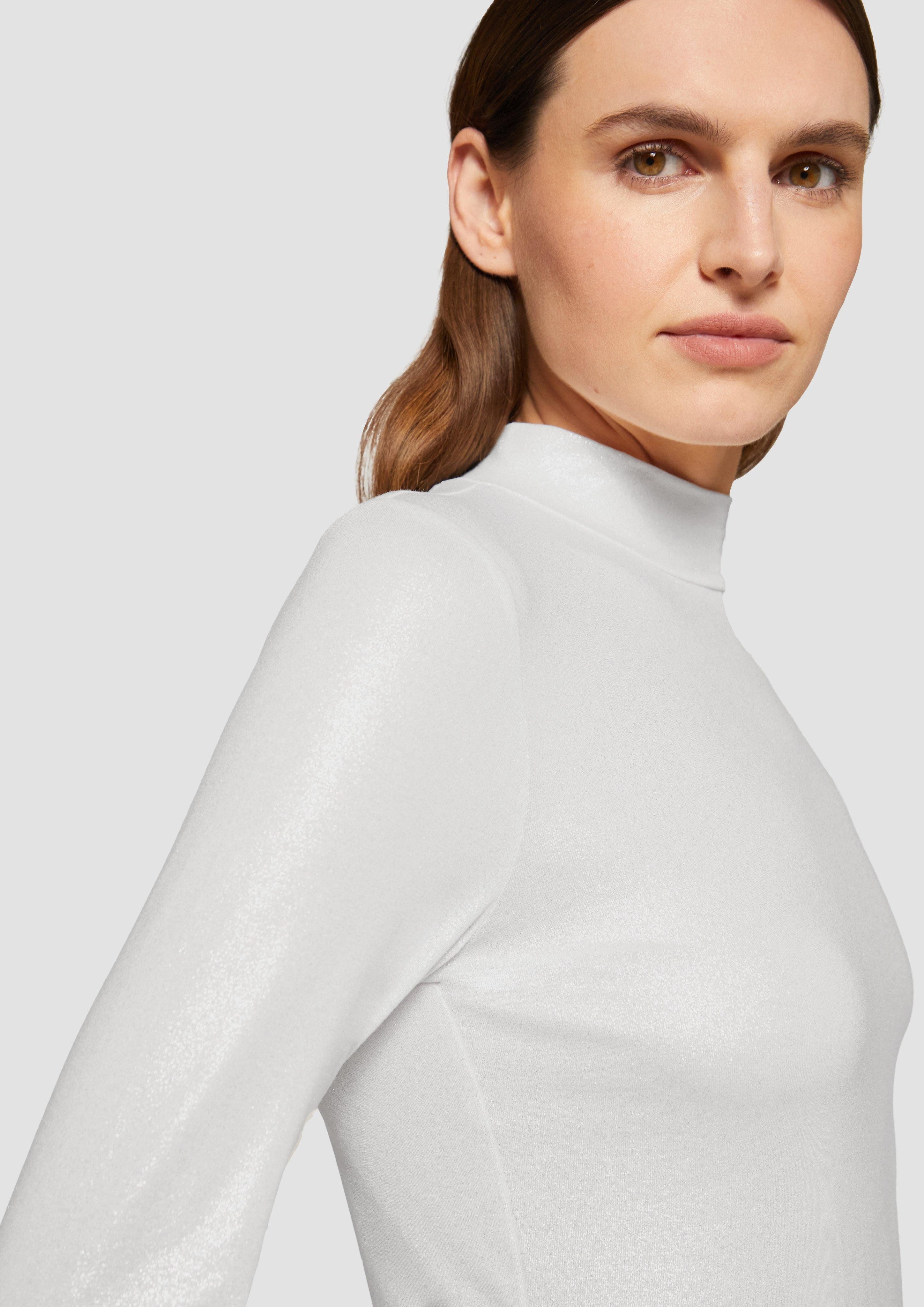 s.Oliver Langarmshirt Schmal geschnittenes Langarmshirt aus günstig online kaufen