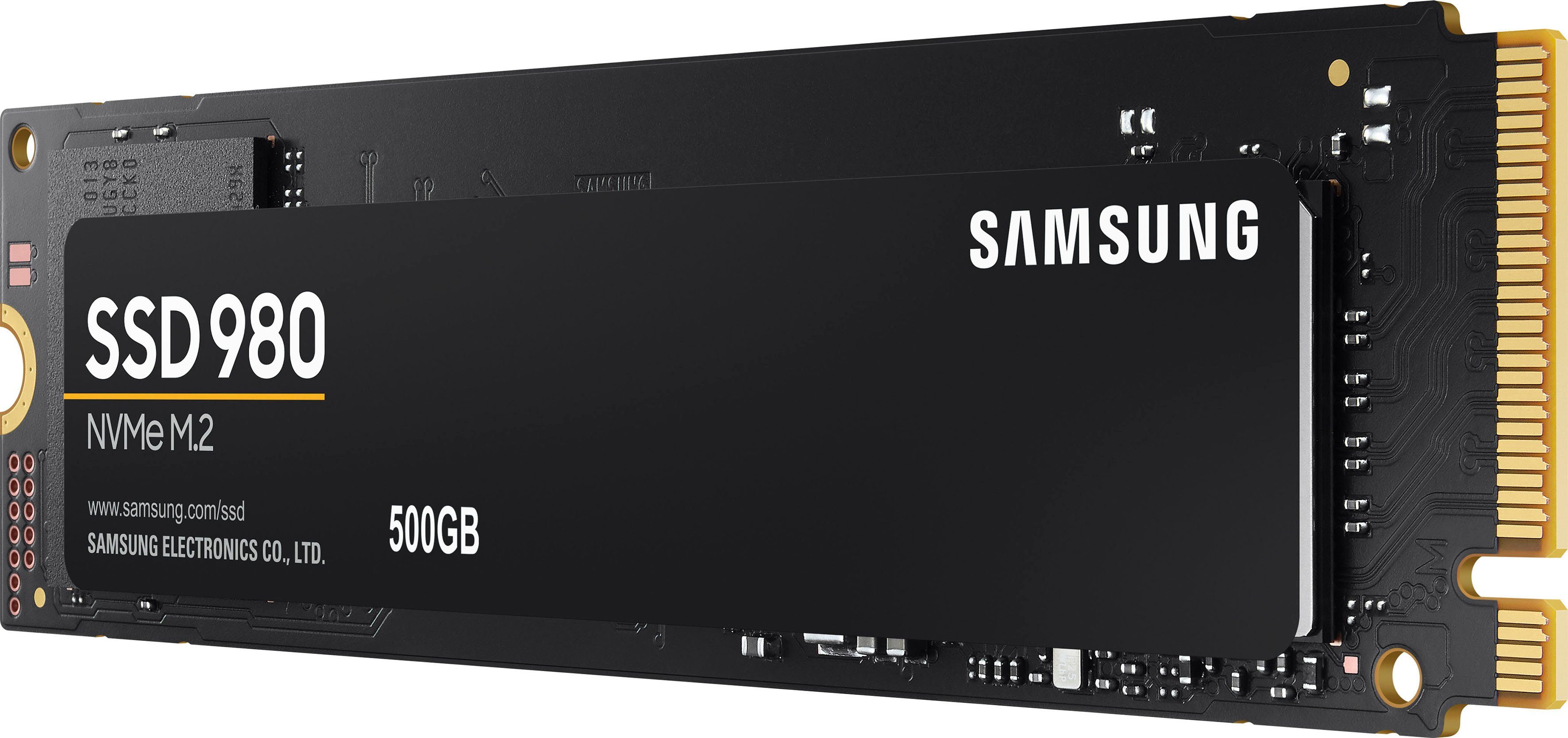 Samsung SSD 980 GB) Schreibgeschwindigkeit, interne 3100 Lesegeschwindigkeit, MB/S MB/S (500 2600 NVMe SSD