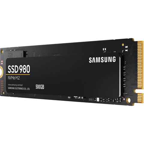 Samsung SSD 980 interne SSD (500 GB) 3100 MB/S Lesegeschwindigkeit, 2600 MB/S Schreibgeschwindigkeit, NVMe