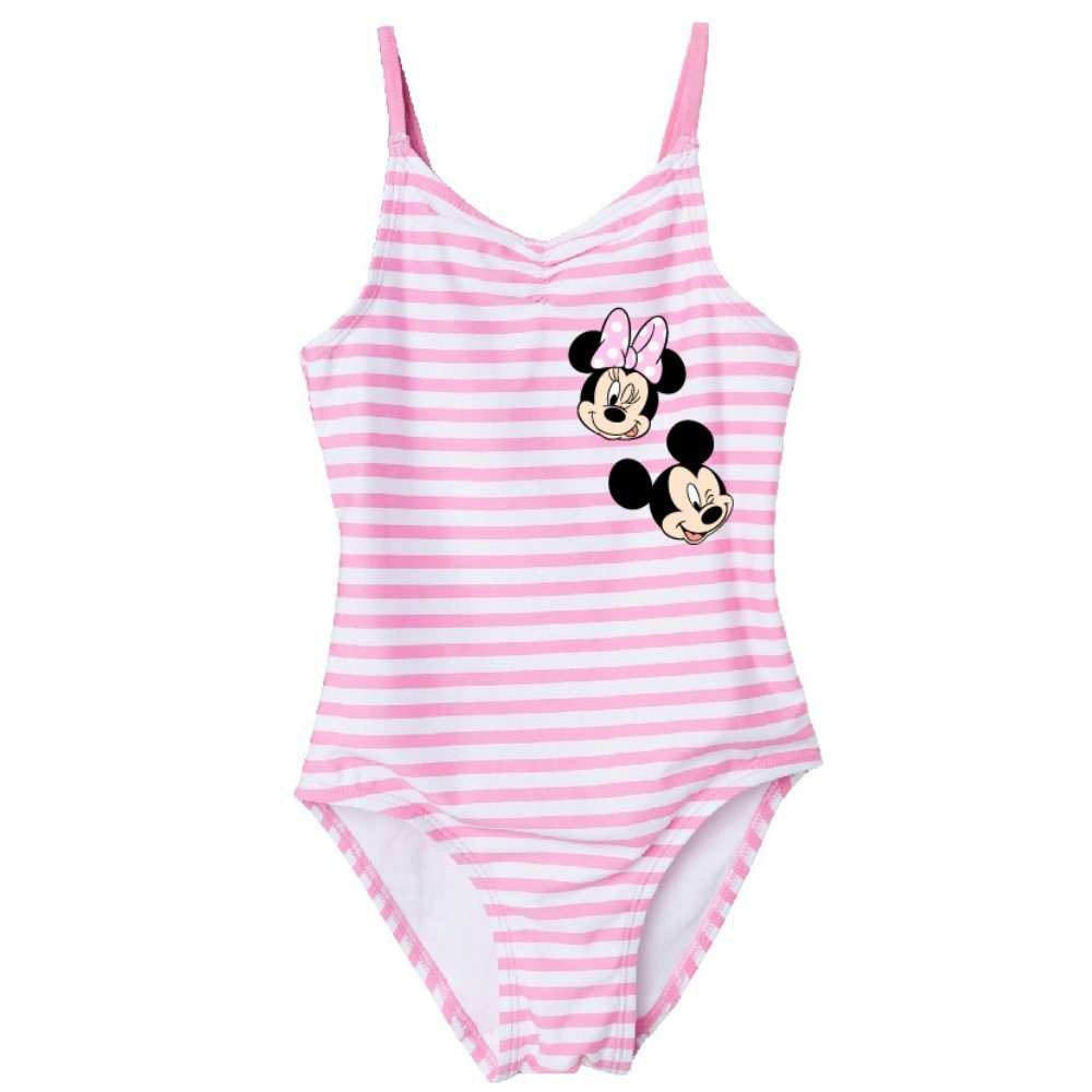 Kinder Mädchen Badeanzug Schwimmanzug Disney Minnie  Bikini Gr 104-140 Neu 