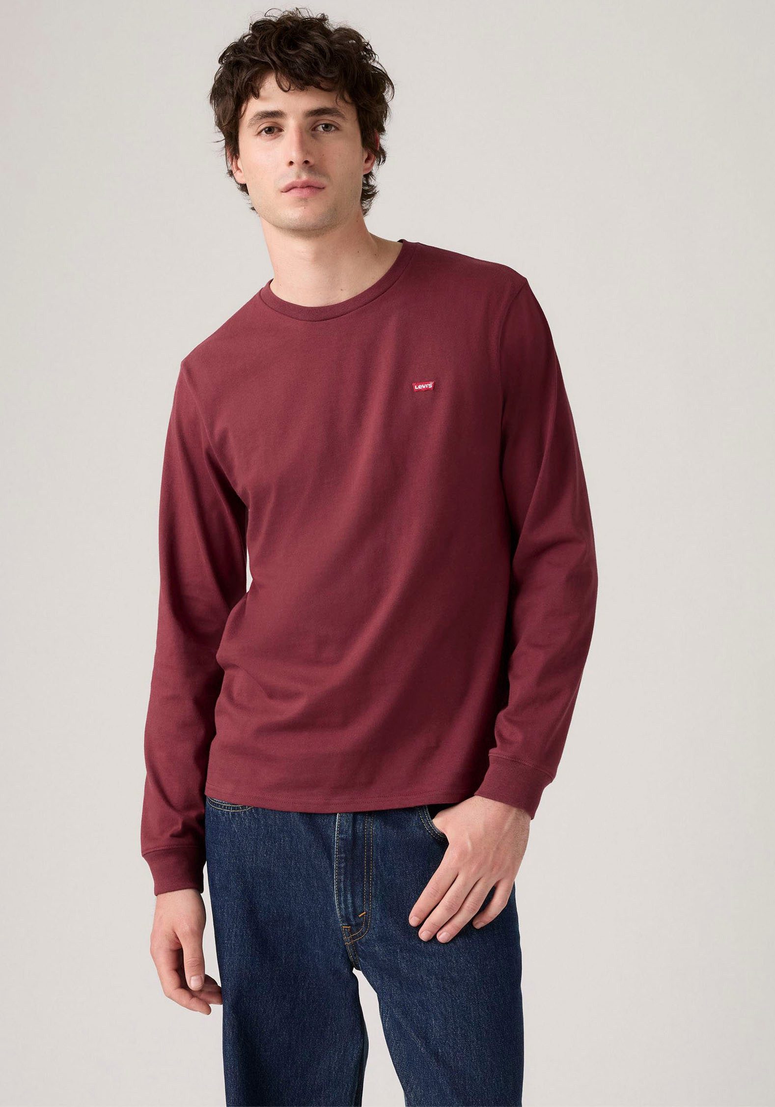 Levi's® Langarmshirt mit Logo-Applikation günstig online kaufen
