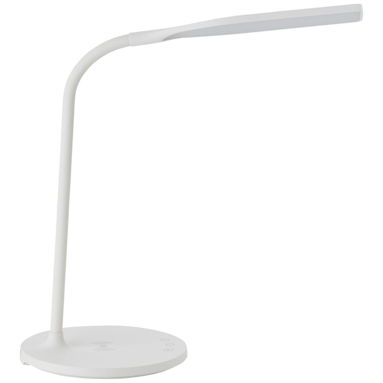 Tischleuchte LED Joni, Brilliant weiß, 3000-5400K, Tischleuchte int mit Joni Lampe, LED 1x Induktionsladeschale