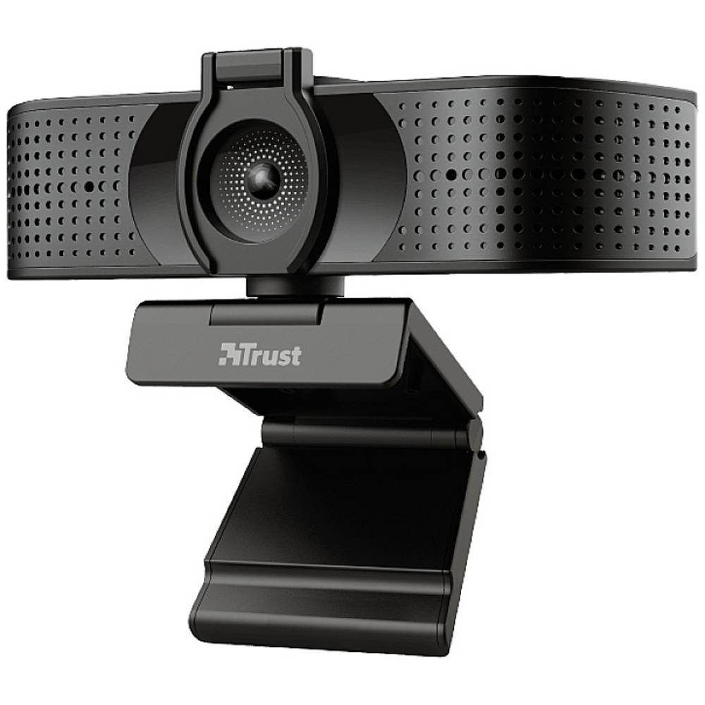 Trust 4K Ultra HD Klemm-Halterung) (Standfuß, Webcam Webcam
