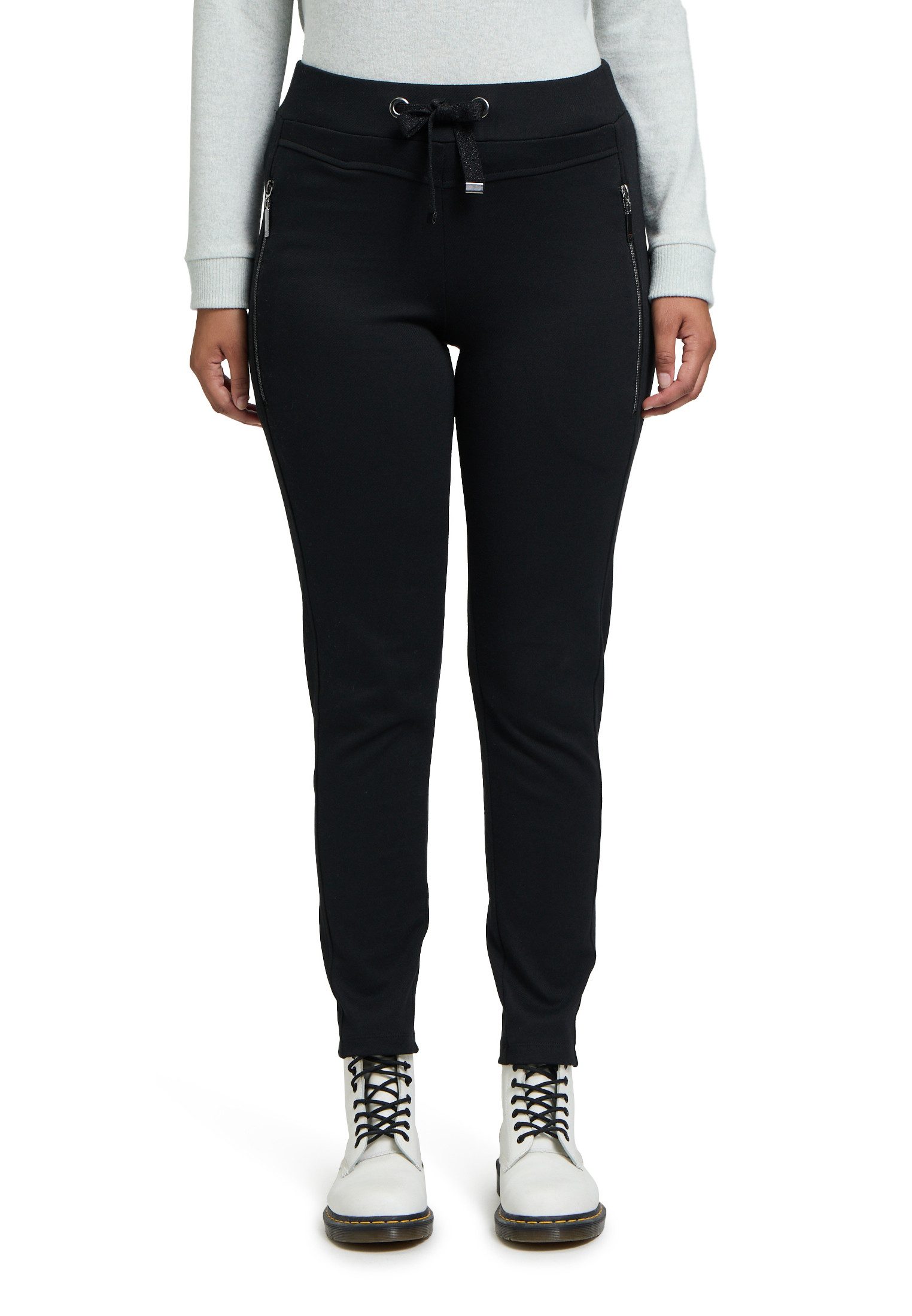 Cartoon Stoffhose Damen mit Reißverschlusstaschen Material