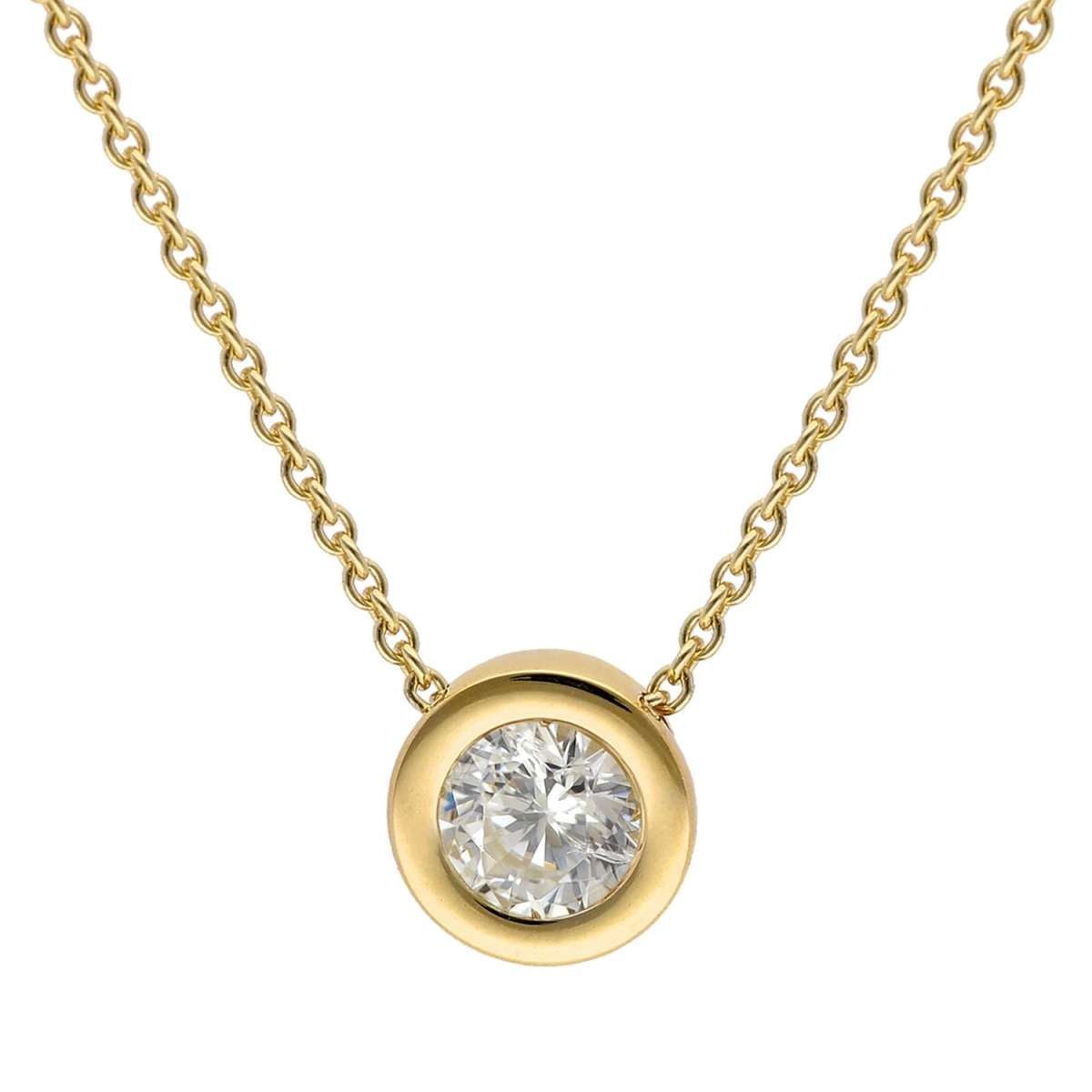 trendor Kette mit Anhänger 51364, für Damen Gold 333 / 8K Zirkonia Collier