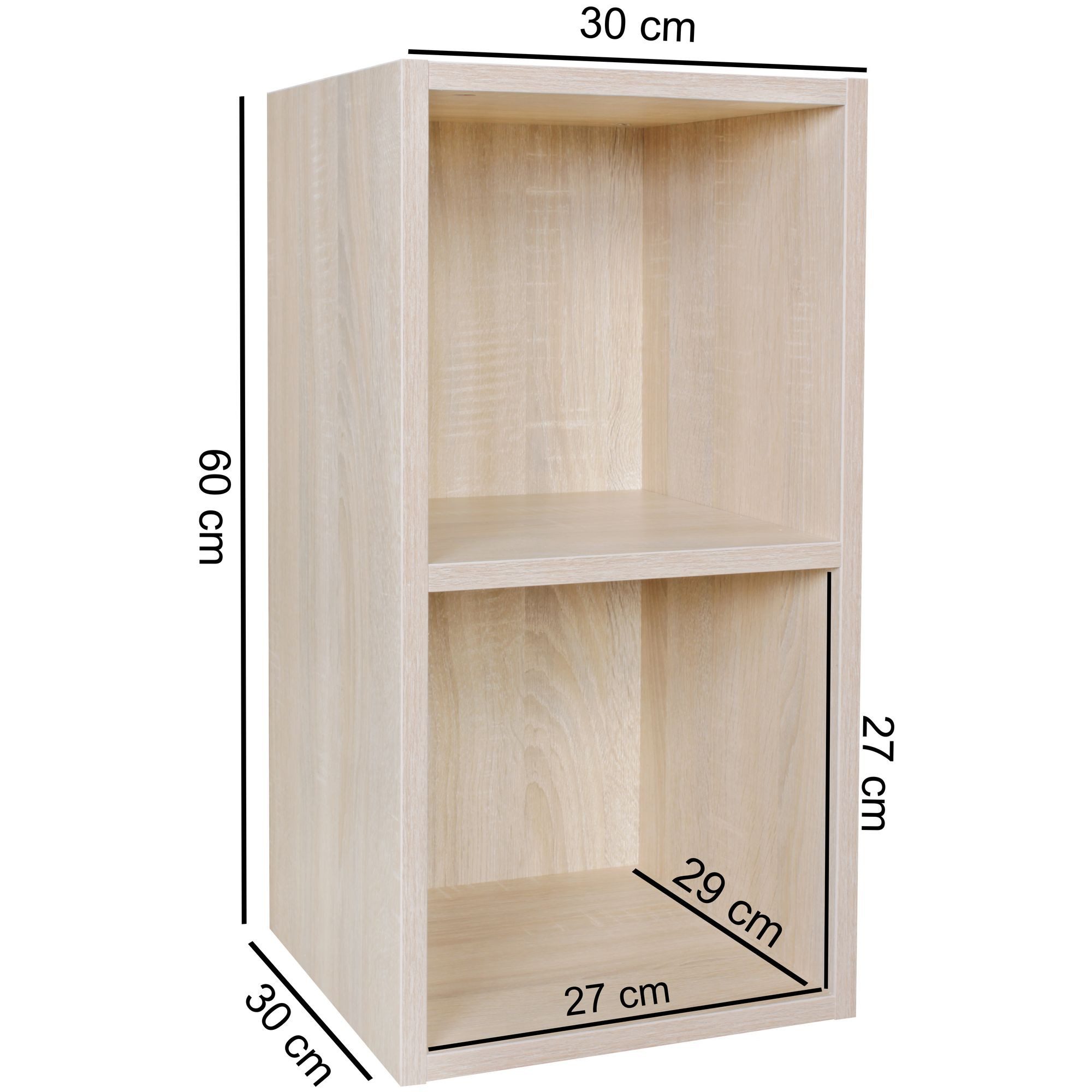 FINEBUY Standregal SuVa10242_1, 30x60x30 cm Modern günstig online kaufen