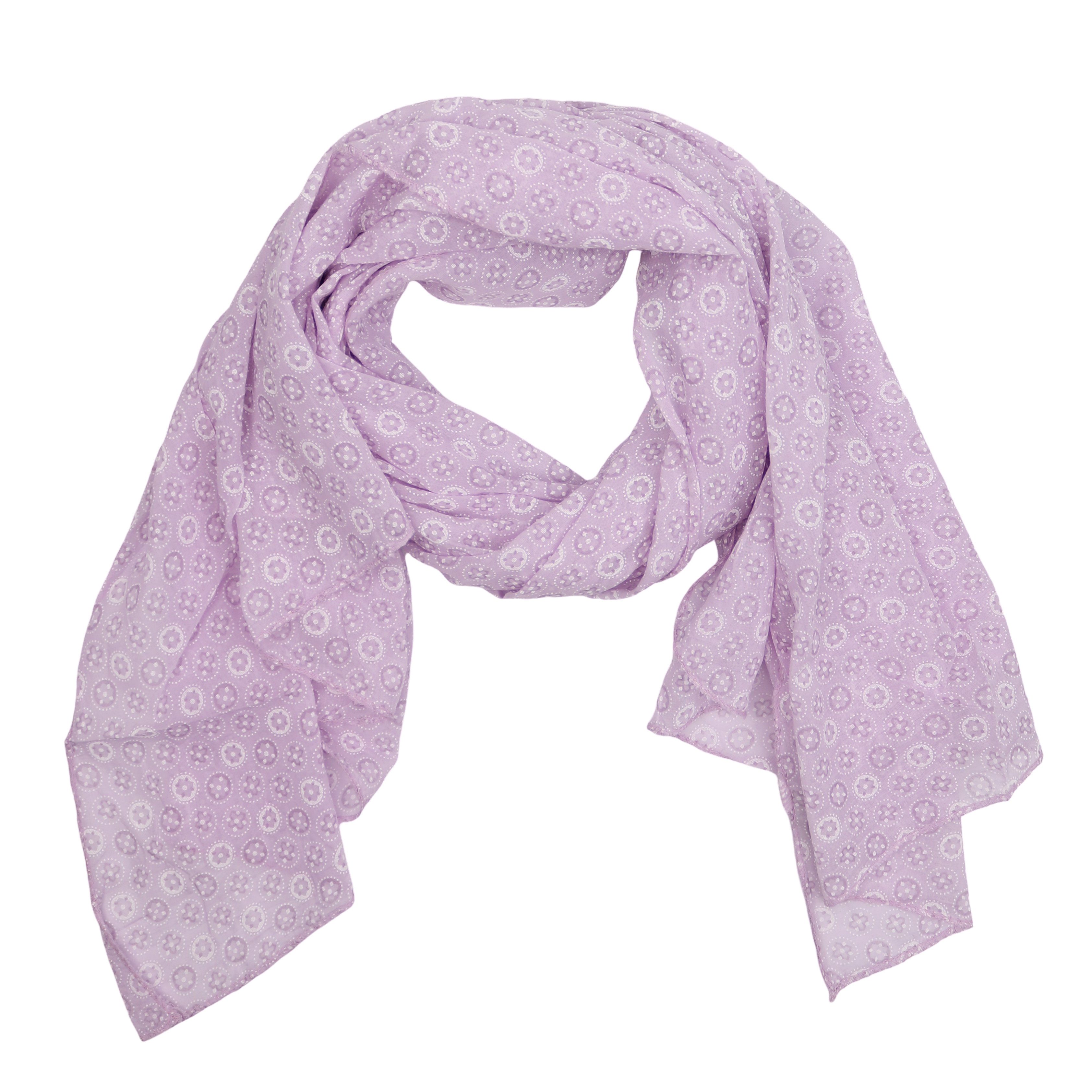 MIRROSI Modeschal Asymmetrischer Schal, Made in Italy 20% Seide 80% Baumwolle, (Ca.170x77cm; leicht und bequem), Damen Halstuch ideal für Frühling, Sommer und Herbst