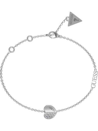 Guess Edelstahlarmband Guess Damen-Armband Edelstahl Zirkonia, Trendig