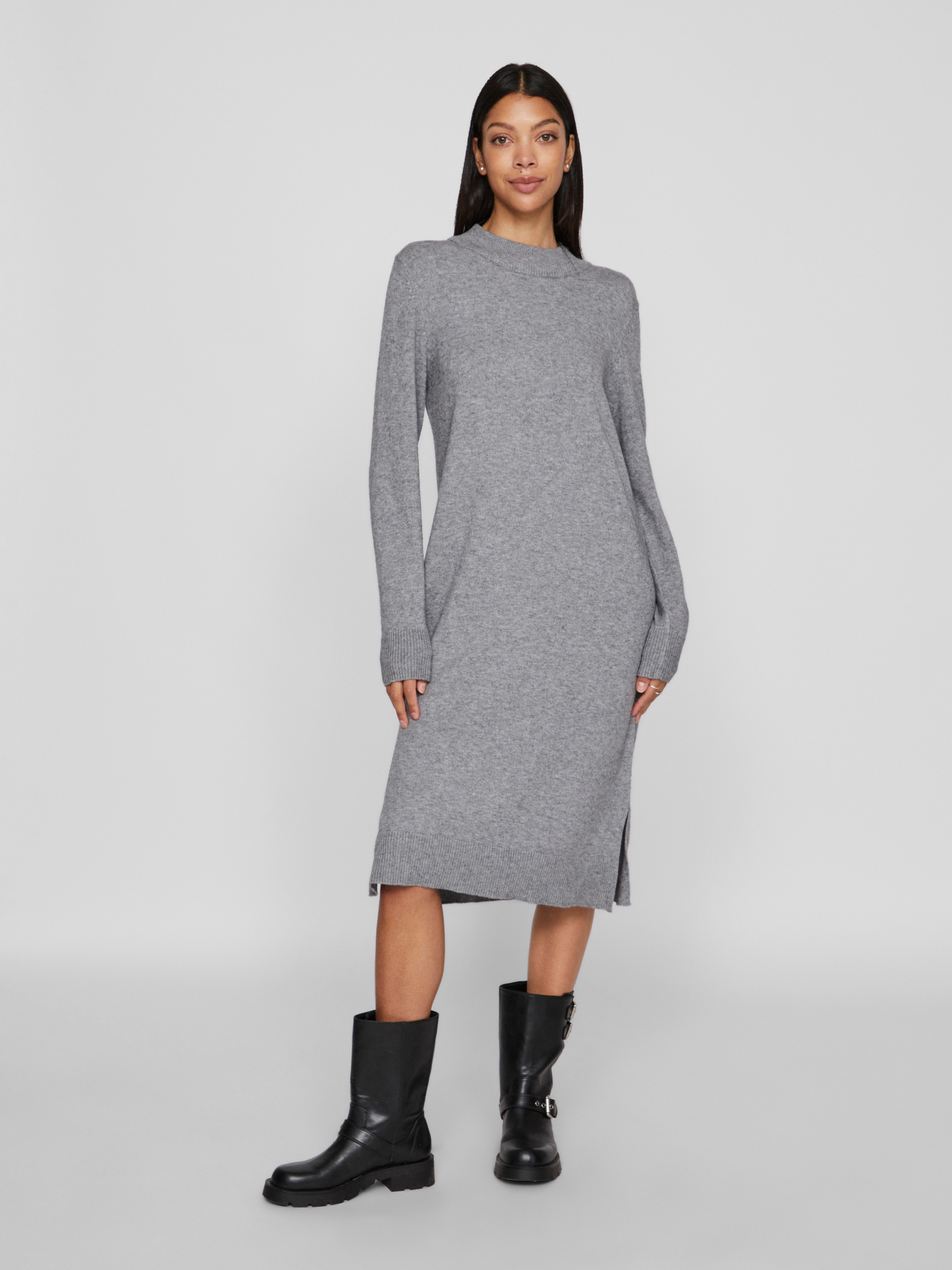 Vila Strickkleid VIRIL CREW NECK L/S MIDI DRESS - NOOS günstig online kaufen