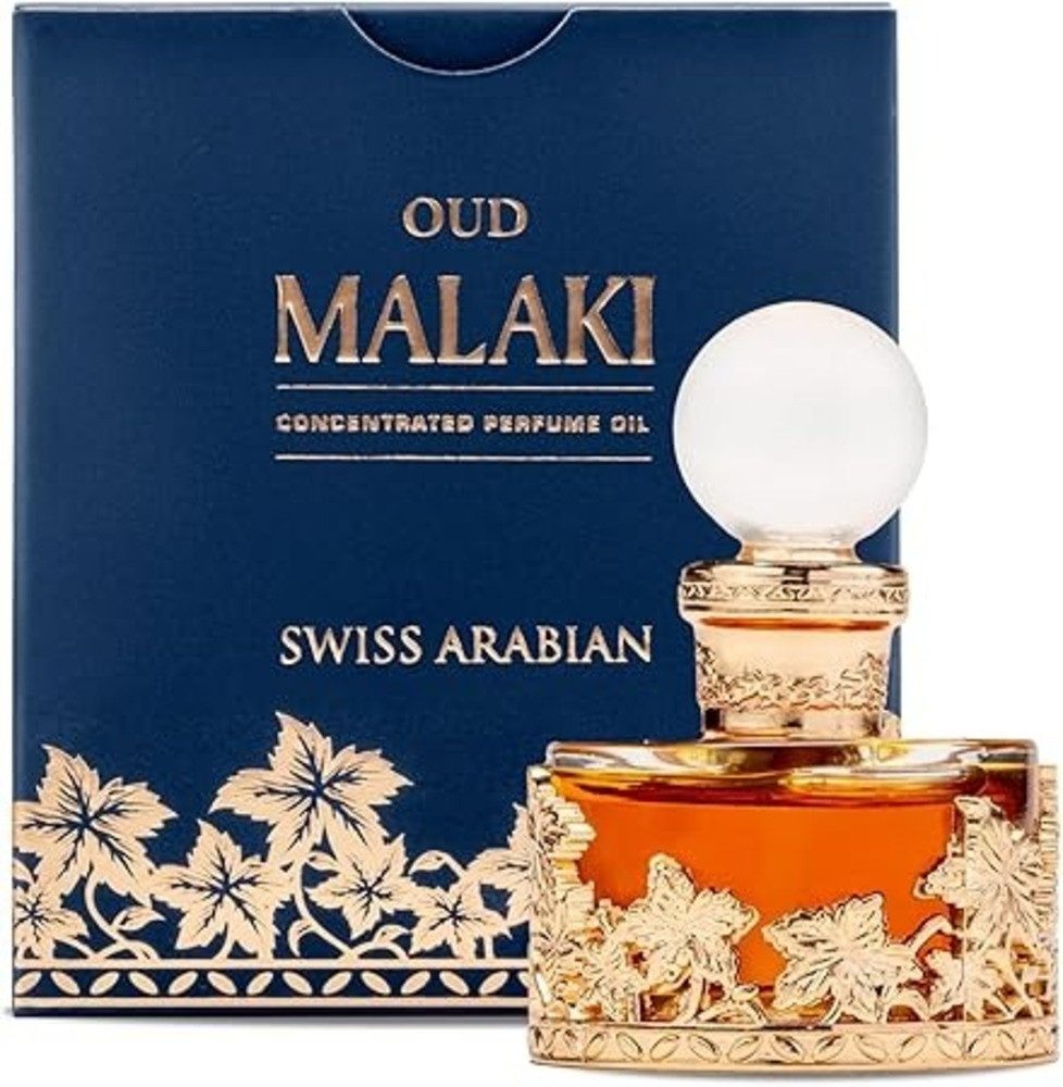 Swiss Arabian Eau de Parfum "OUD MALAKI" Königlicher Duftmix aus Oud, Safran & Vanille Eleganz pur, Luxuriöse Duftkomposition mit Amber, Rose und sinnlicher Wärme