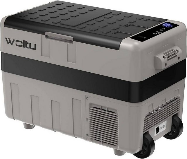 Woltu Trolley-Kühlbox, Auto Kompressor Kühlbox 40 L USB-Schnittstell, Rollen